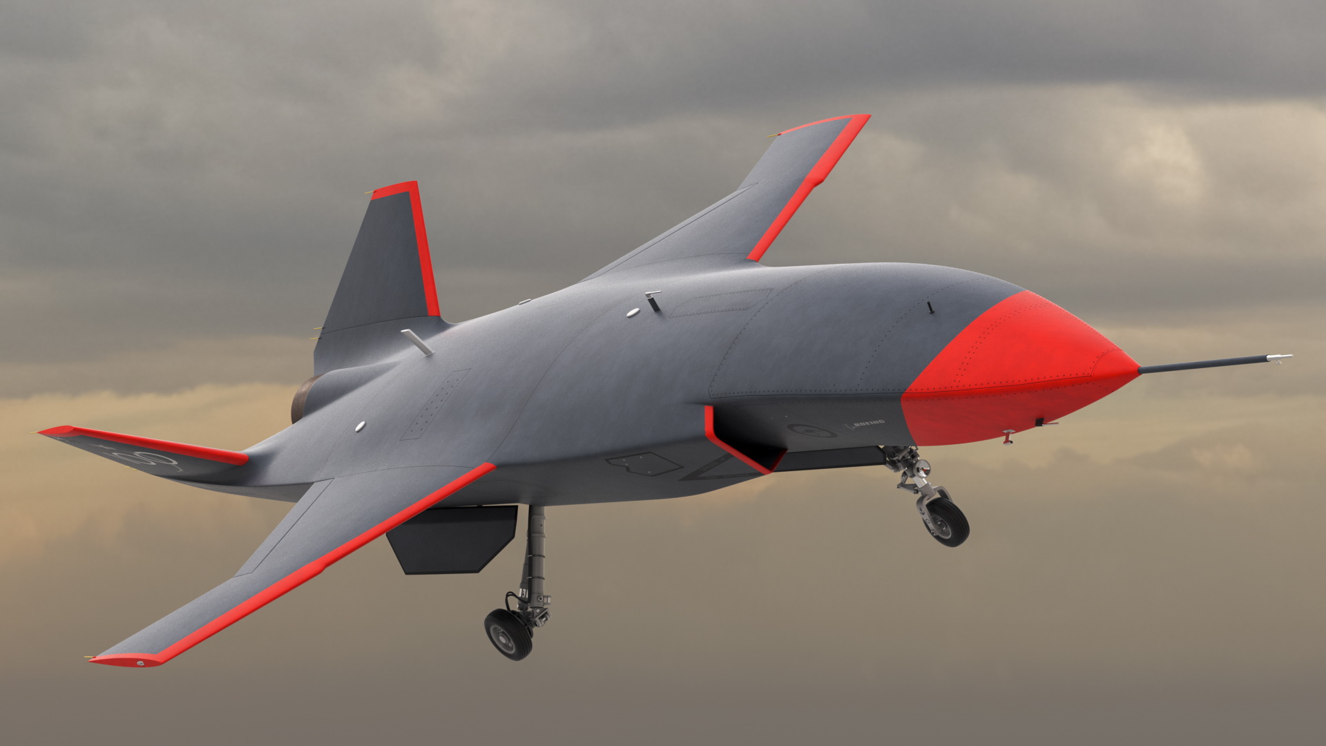 Boeing MQ-28 Ghost Bat Rigged 3D model