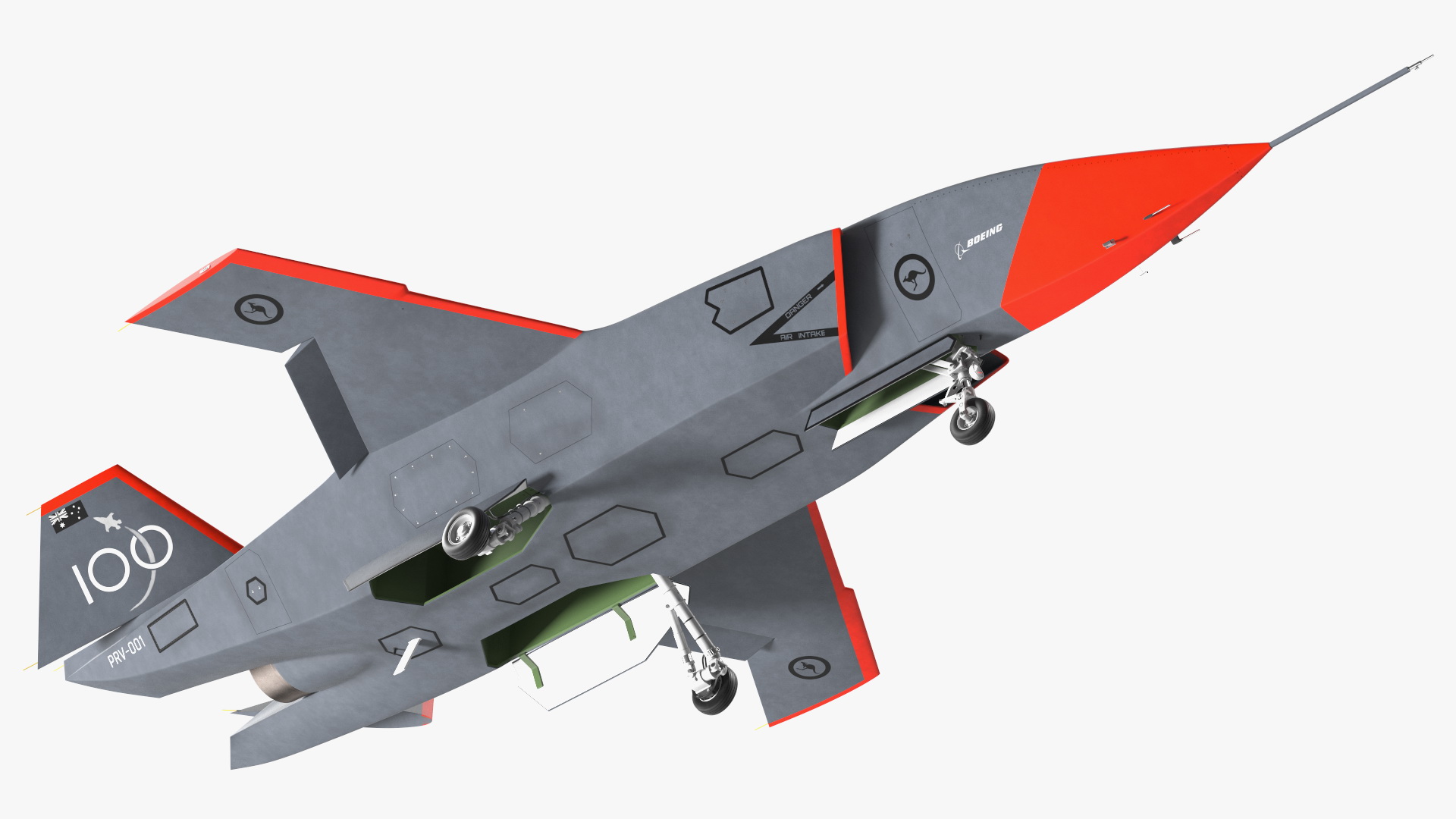Boeing MQ-28 Ghost Bat Rigged 3D model