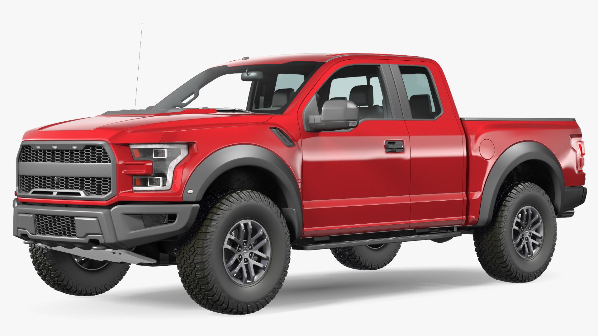 SUV Pickup Red 3D model