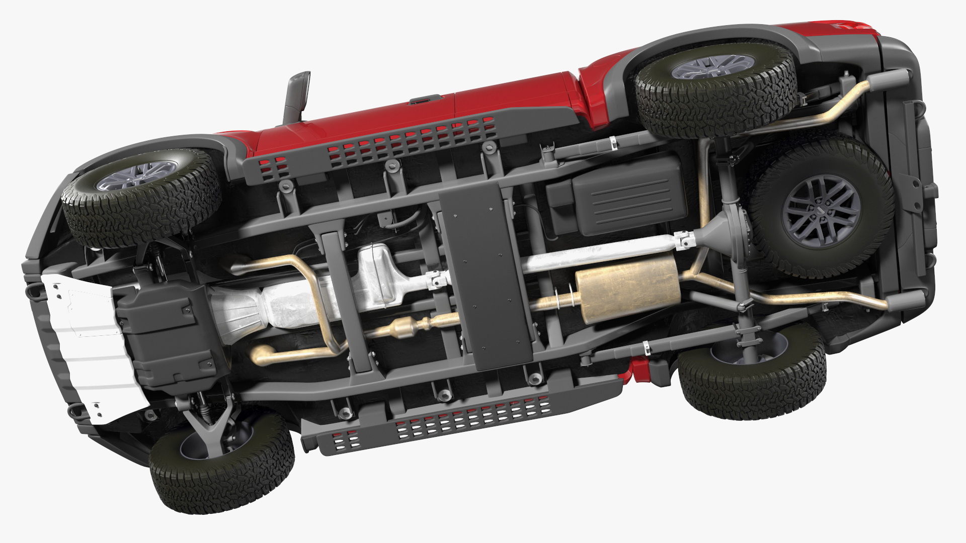 SUV Pickup Red 3D model
