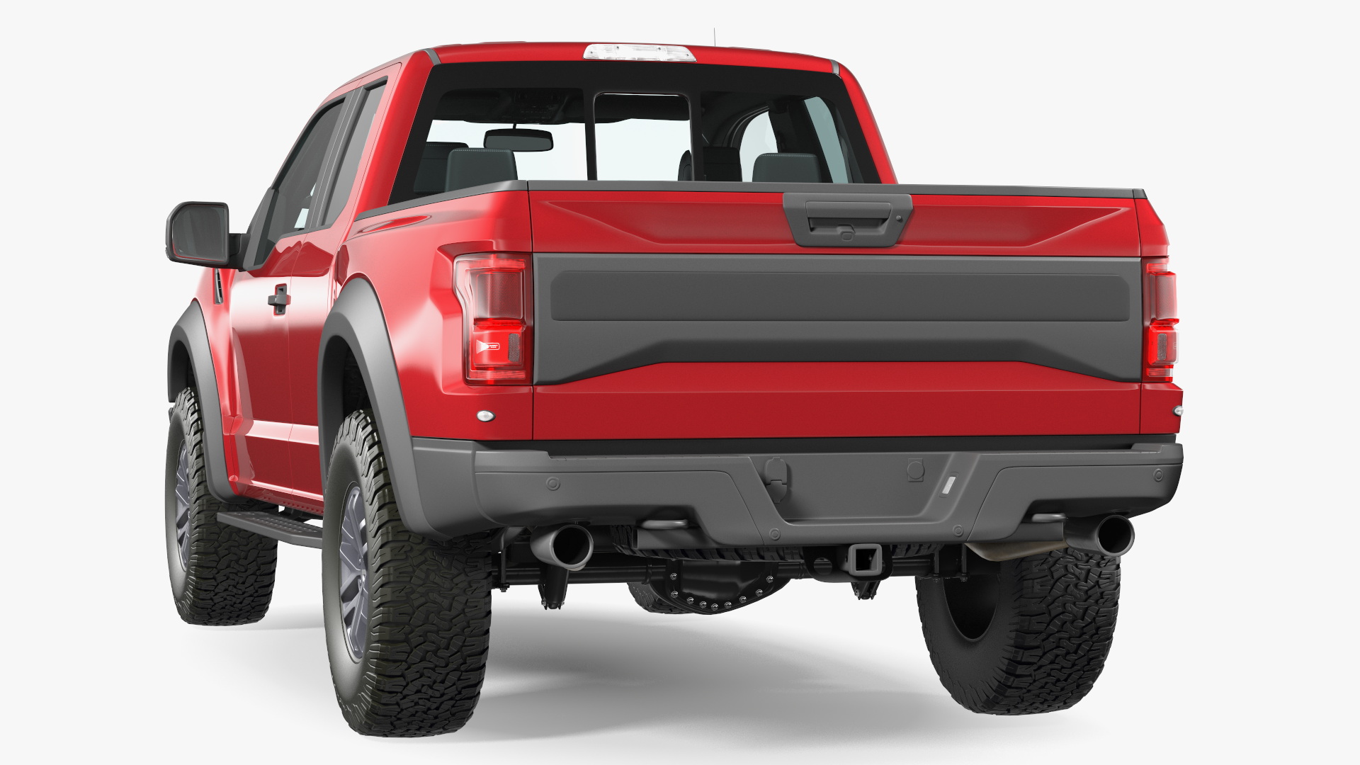 SUV Pickup Red 3D model