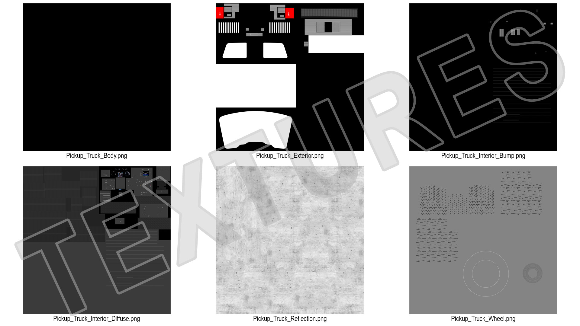 SUV Pickup Red 3D model
