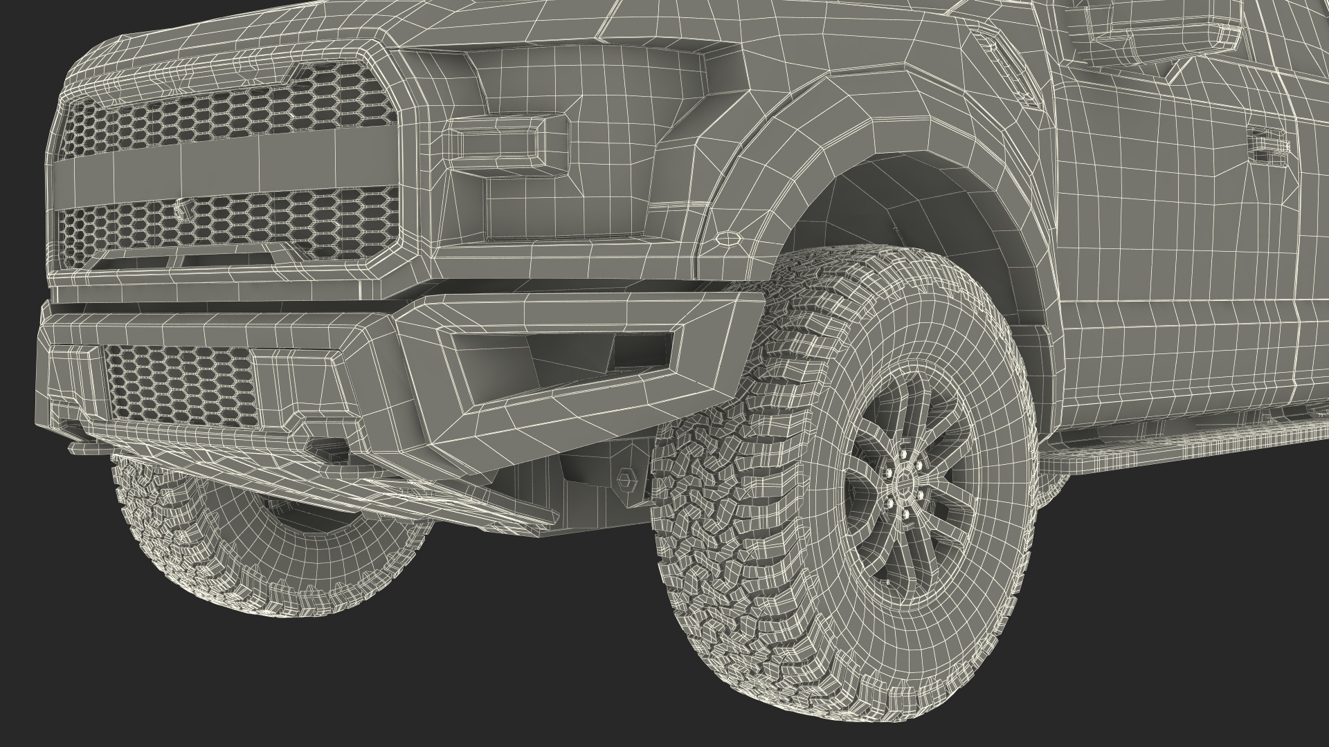 SUV Pickup Red 3D model