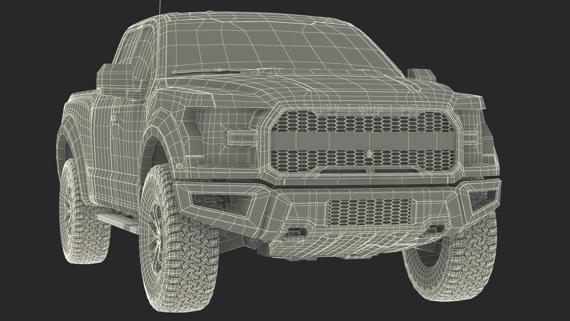 SUV Pickup Red 3D model