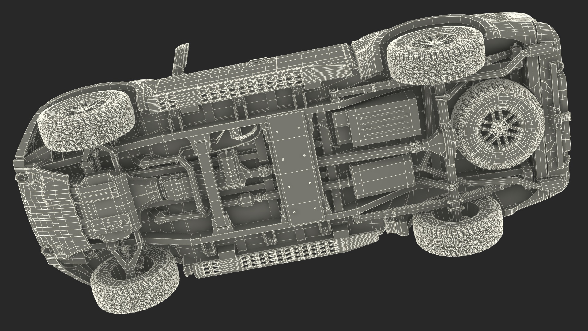 SUV Pickup Red 3D model