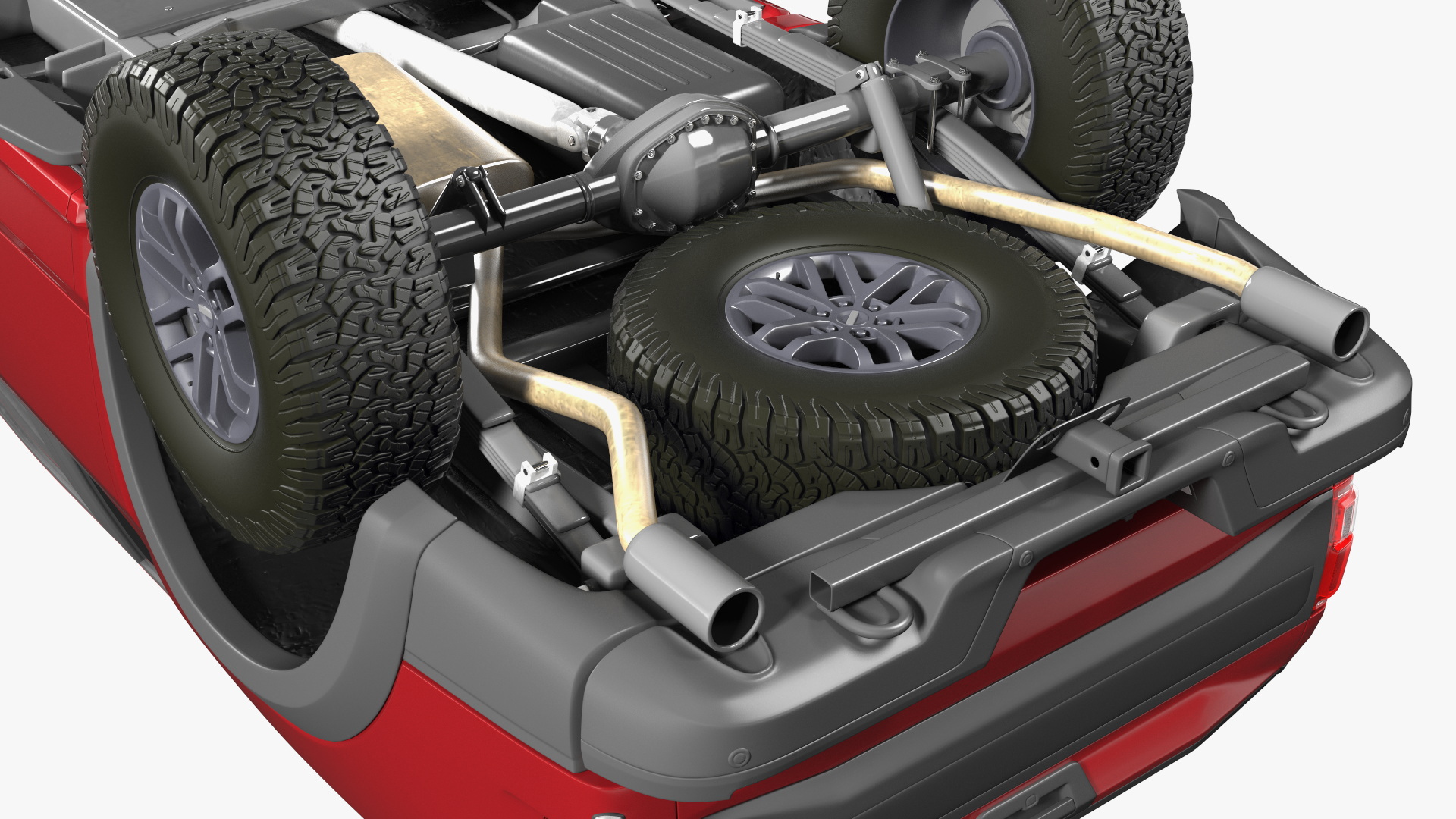 SUV Pickup Red 3D model