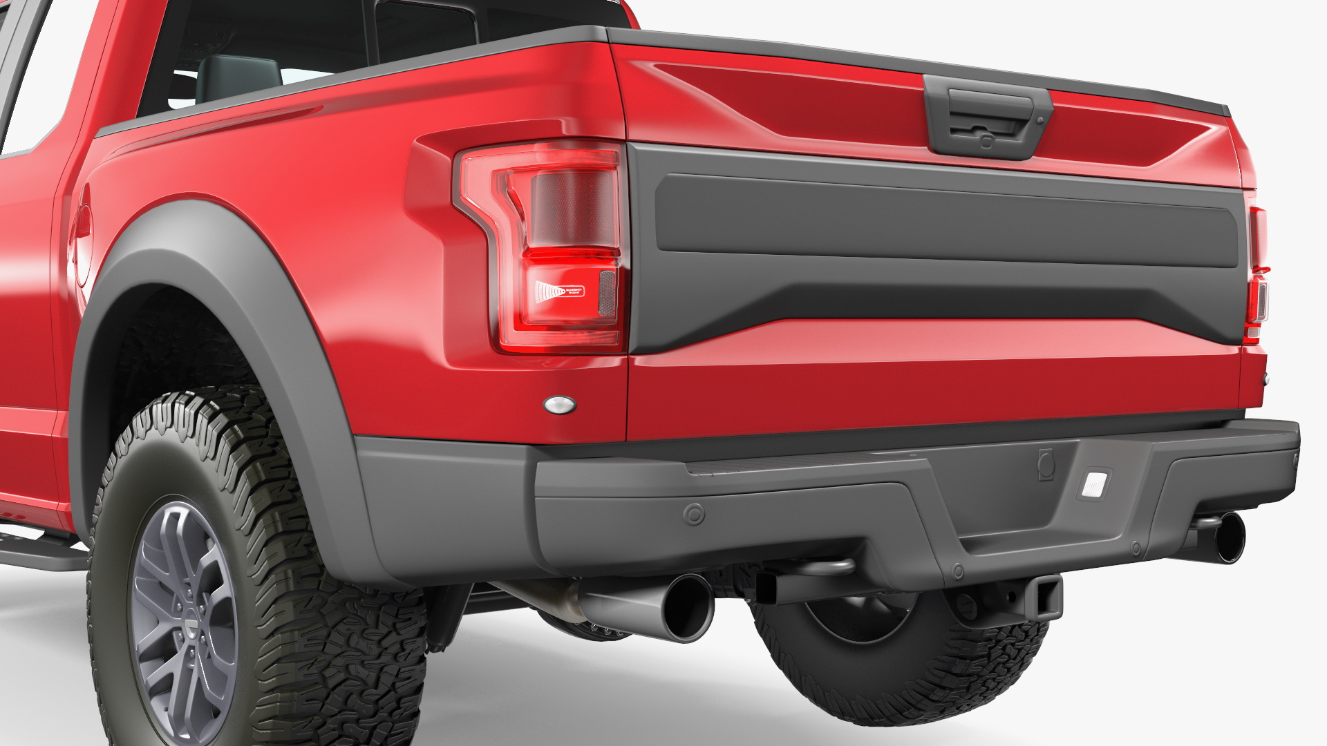 SUV Pickup Red 3D model