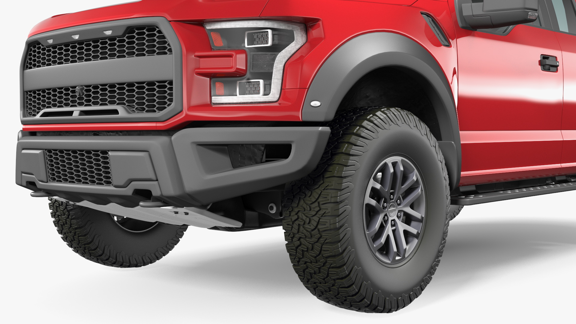 SUV Pickup Red 3D model