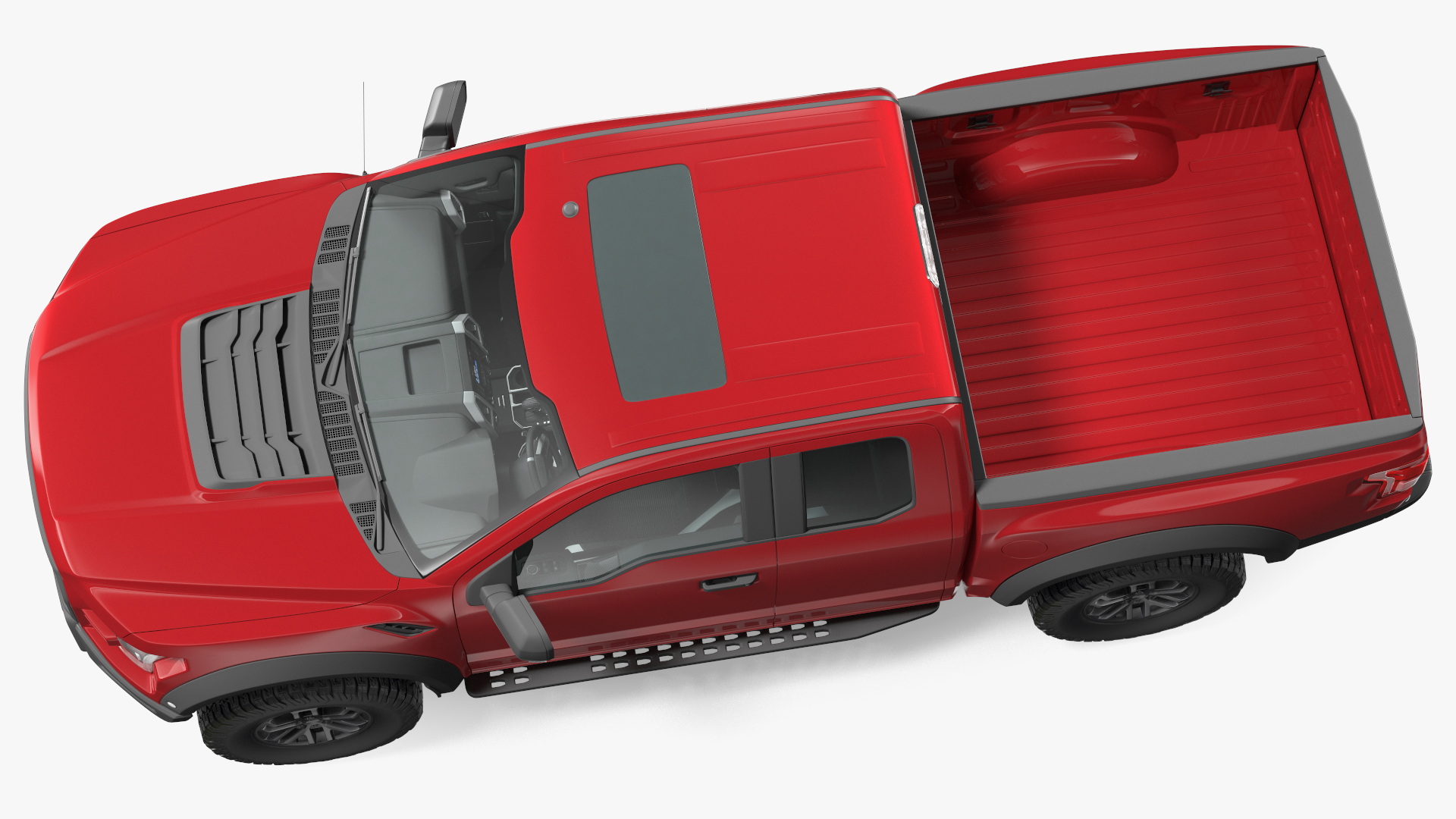 SUV Pickup Red 3D model