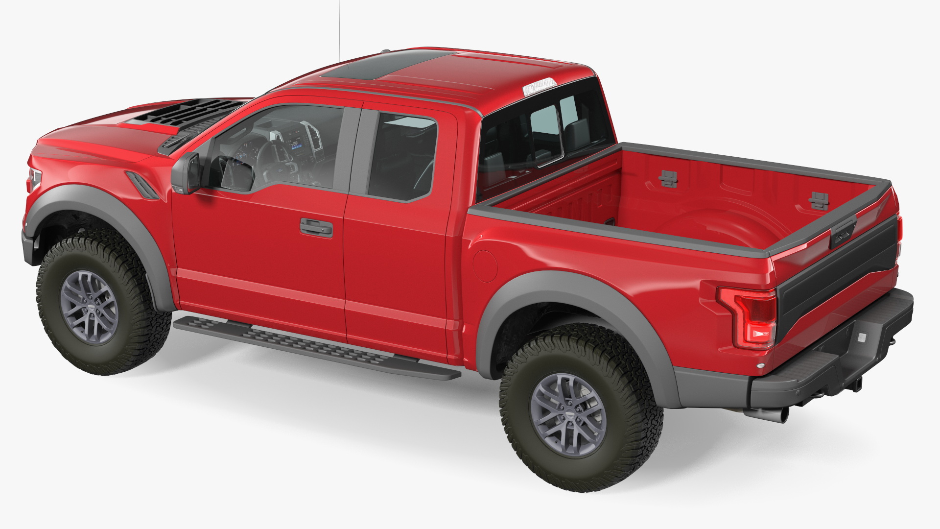 SUV Pickup Red 3D model