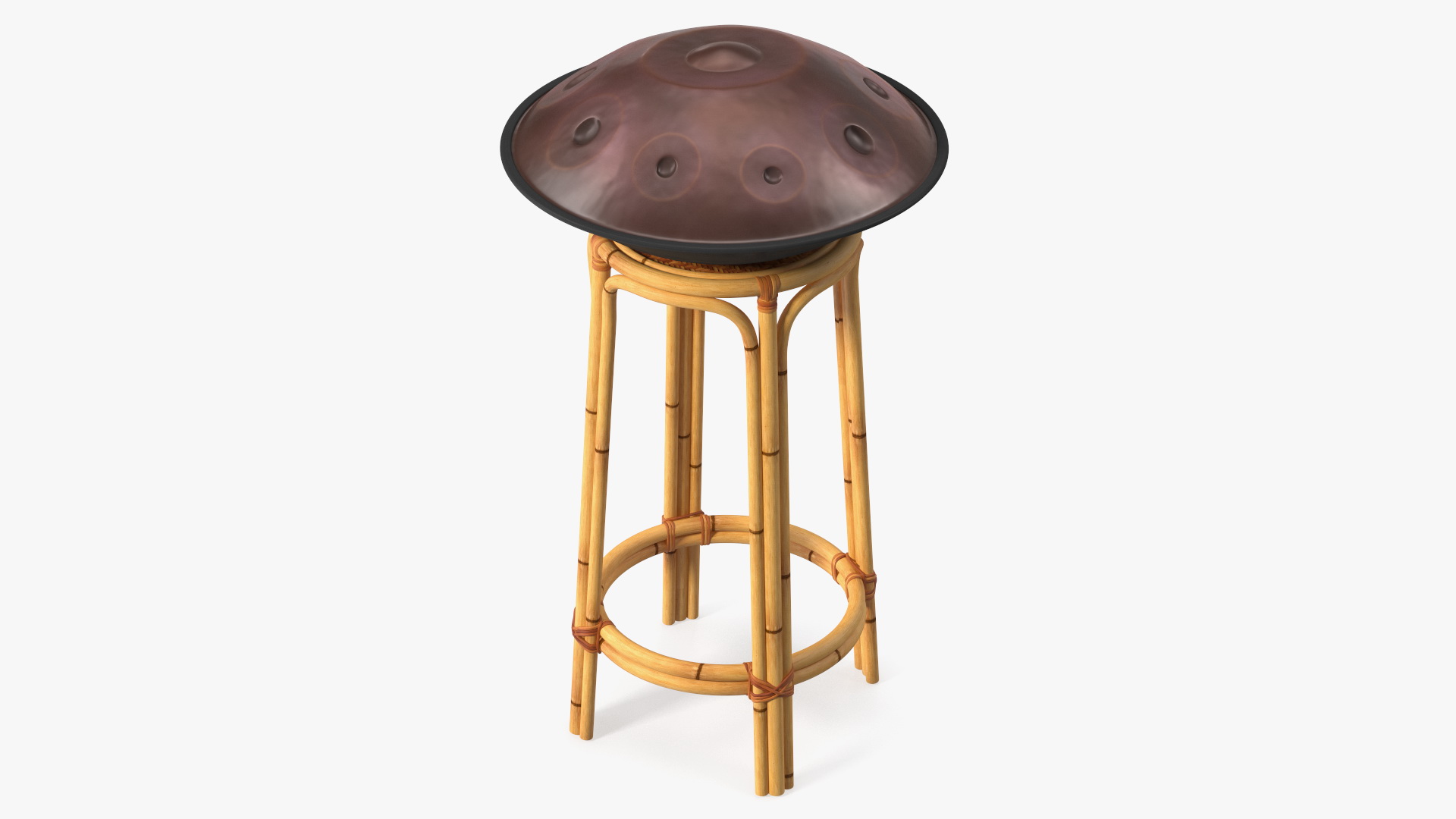 3D Hang Instrument on Bamboo Stool
