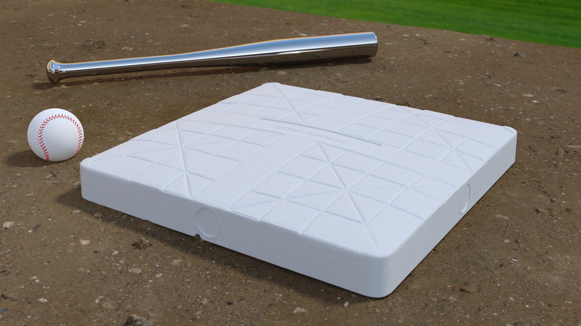3D model Baseball Base 18inch