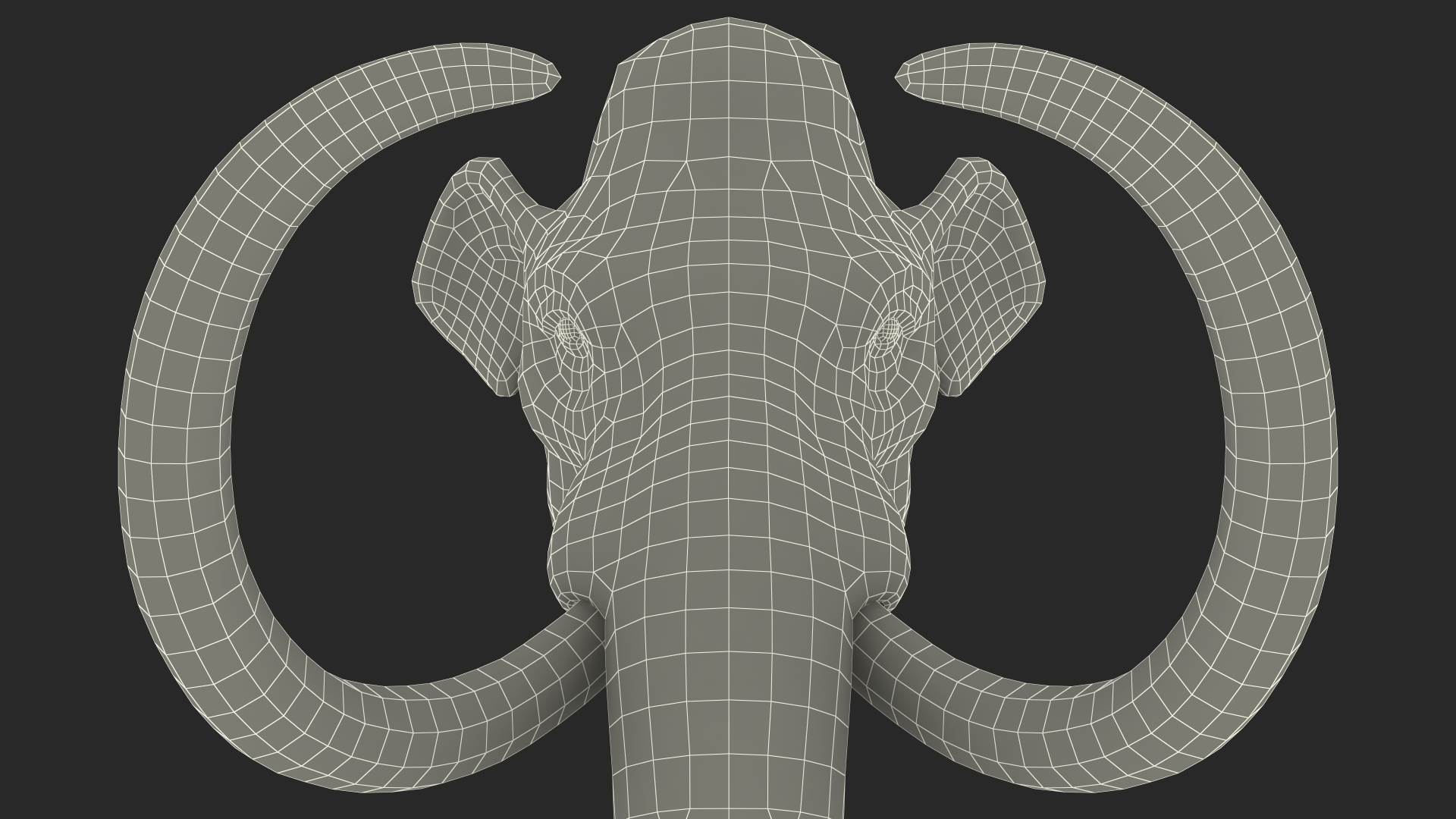 3D Mammoth Adult Head model