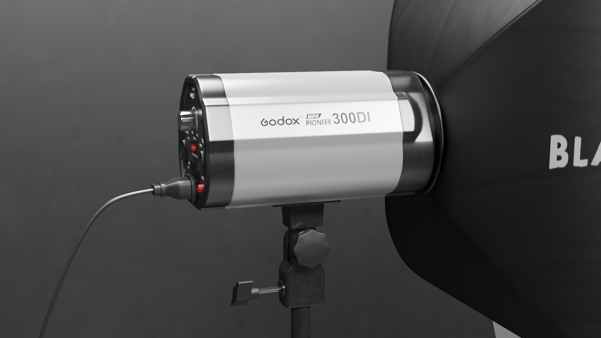 3D Blackout Photo Studio with Black Walls model