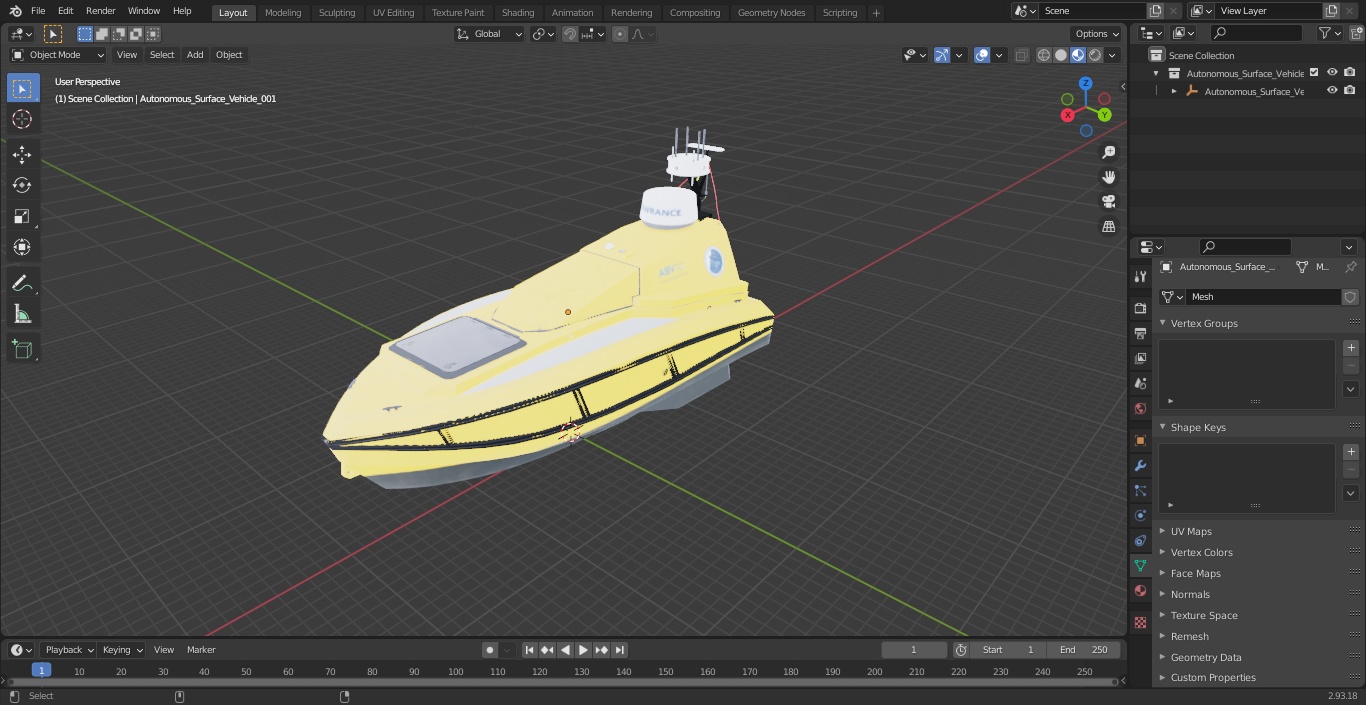 3D Autonomous Surface Vehicle