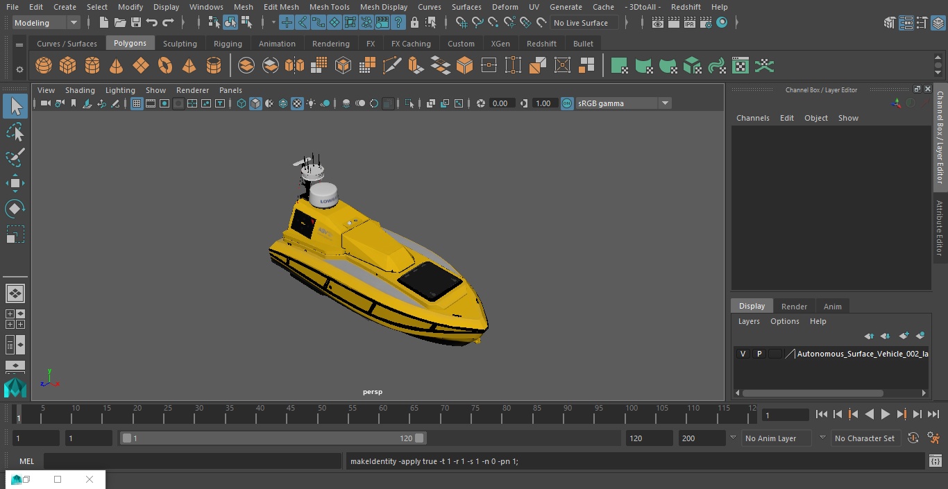 3D Autonomous Surface Vehicle