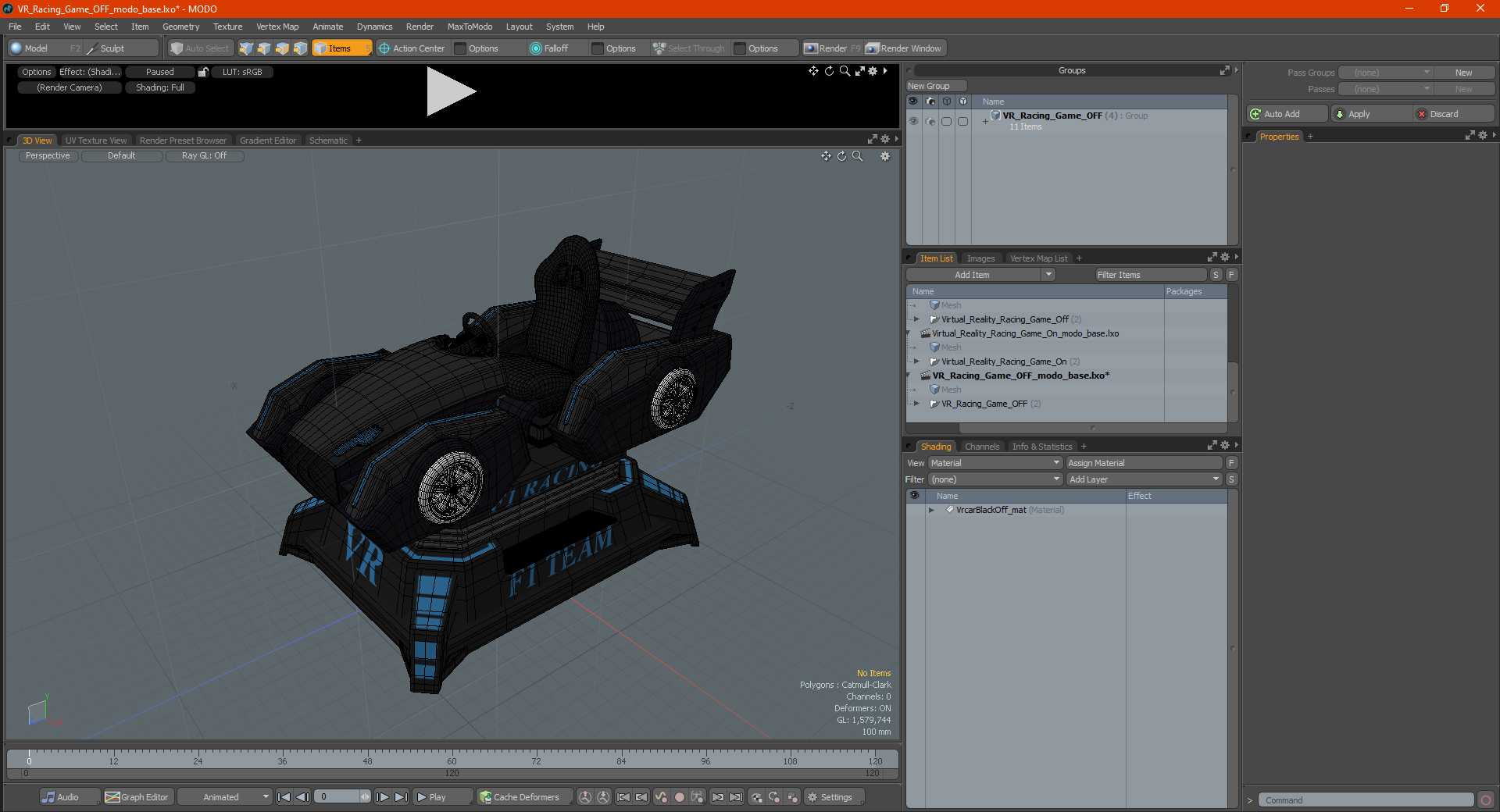 3D VR Racing Game OFF model