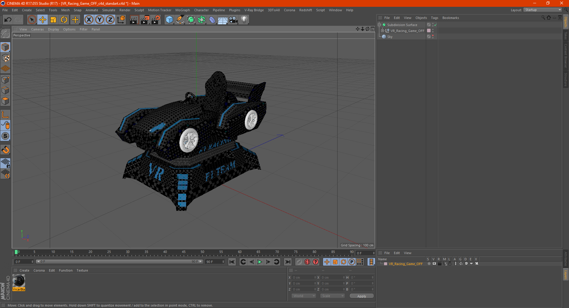 3D VR Racing Game OFF model