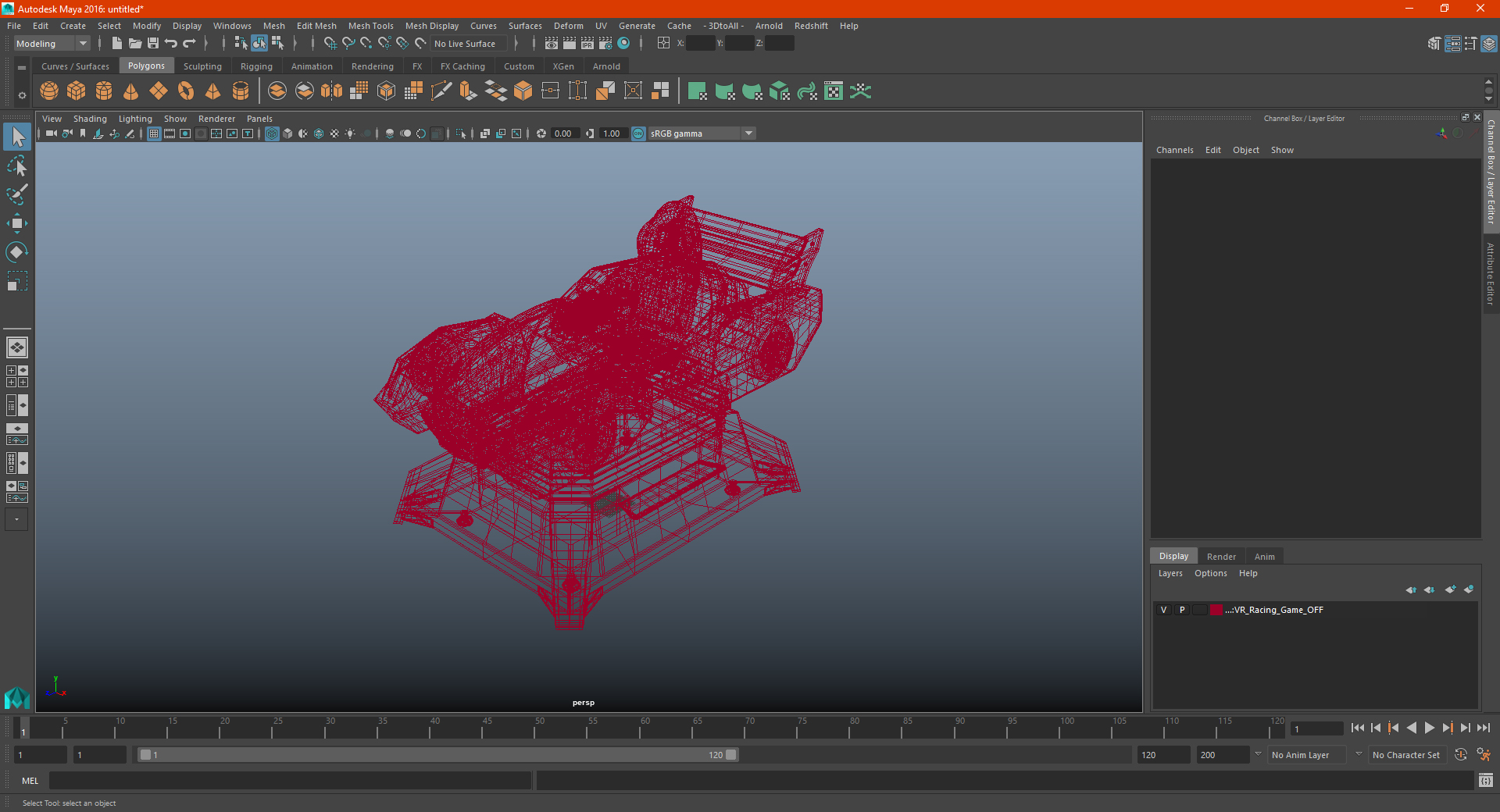 3D VR Racing Game OFF model