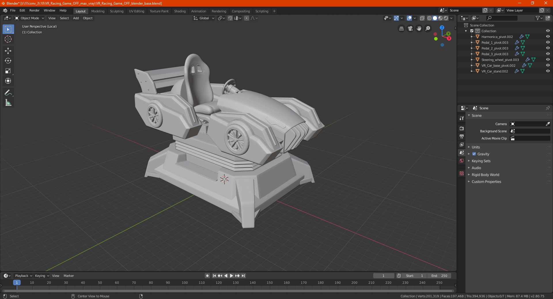 3D VR Racing Game OFF model