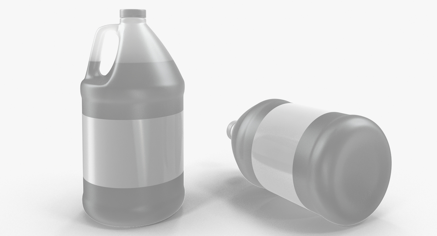 Plastic Jug With Lid Gallon 3D