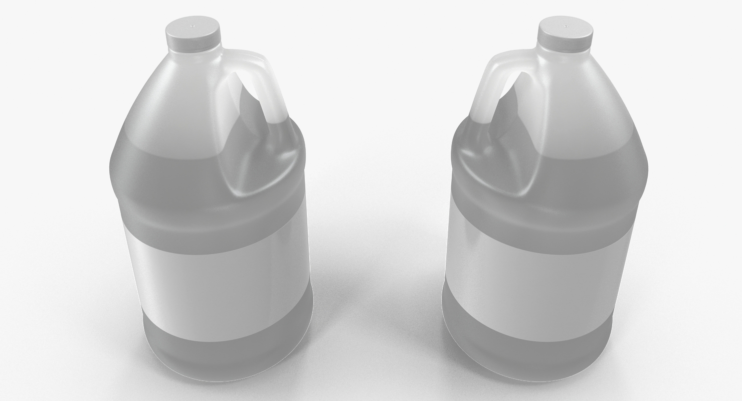 Plastic Jug With Lid Gallon 3D