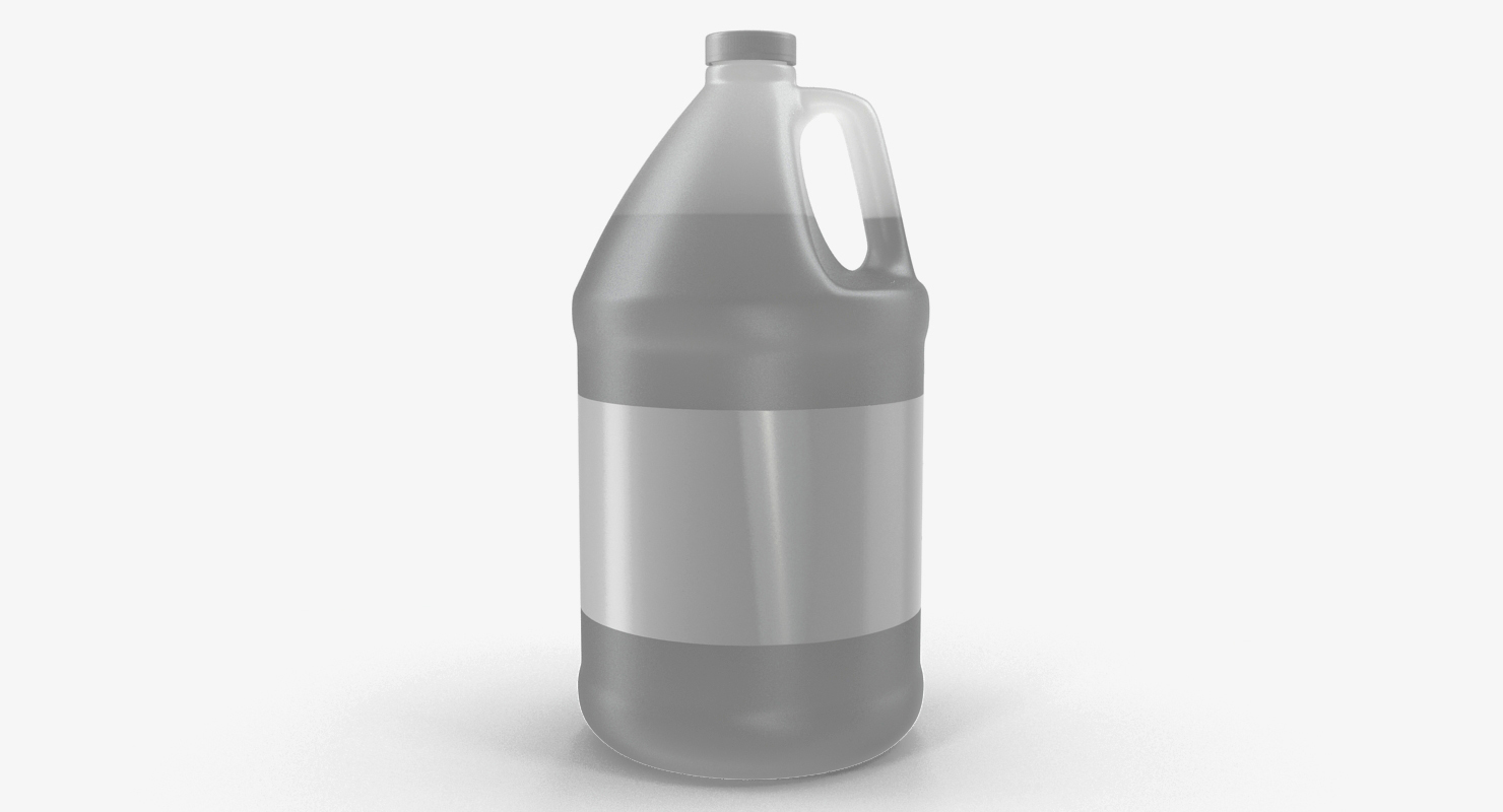 Plastic Jug With Lid Gallon 3D