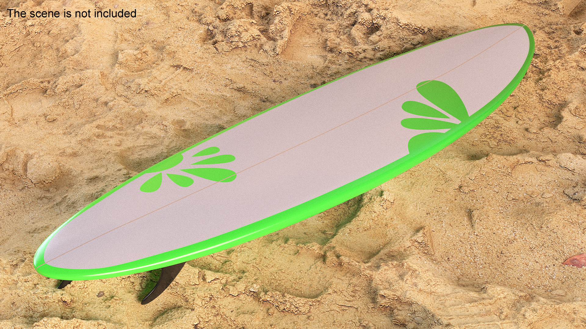 3D Funboard Surfboard model