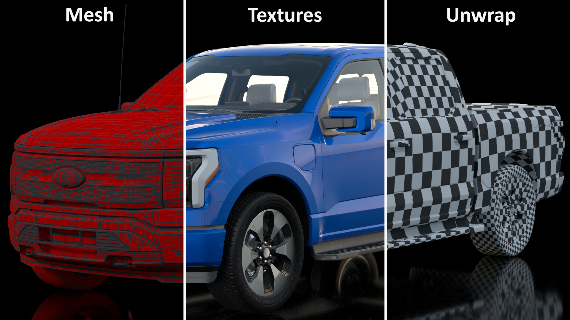 3D Electric Pickup Truck