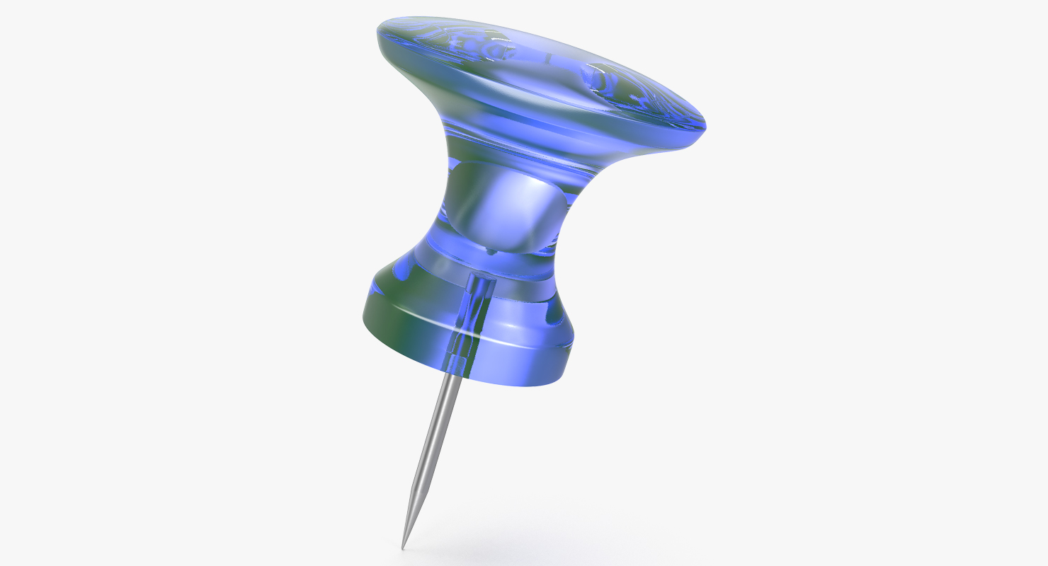 3D model Transparent Push Pin