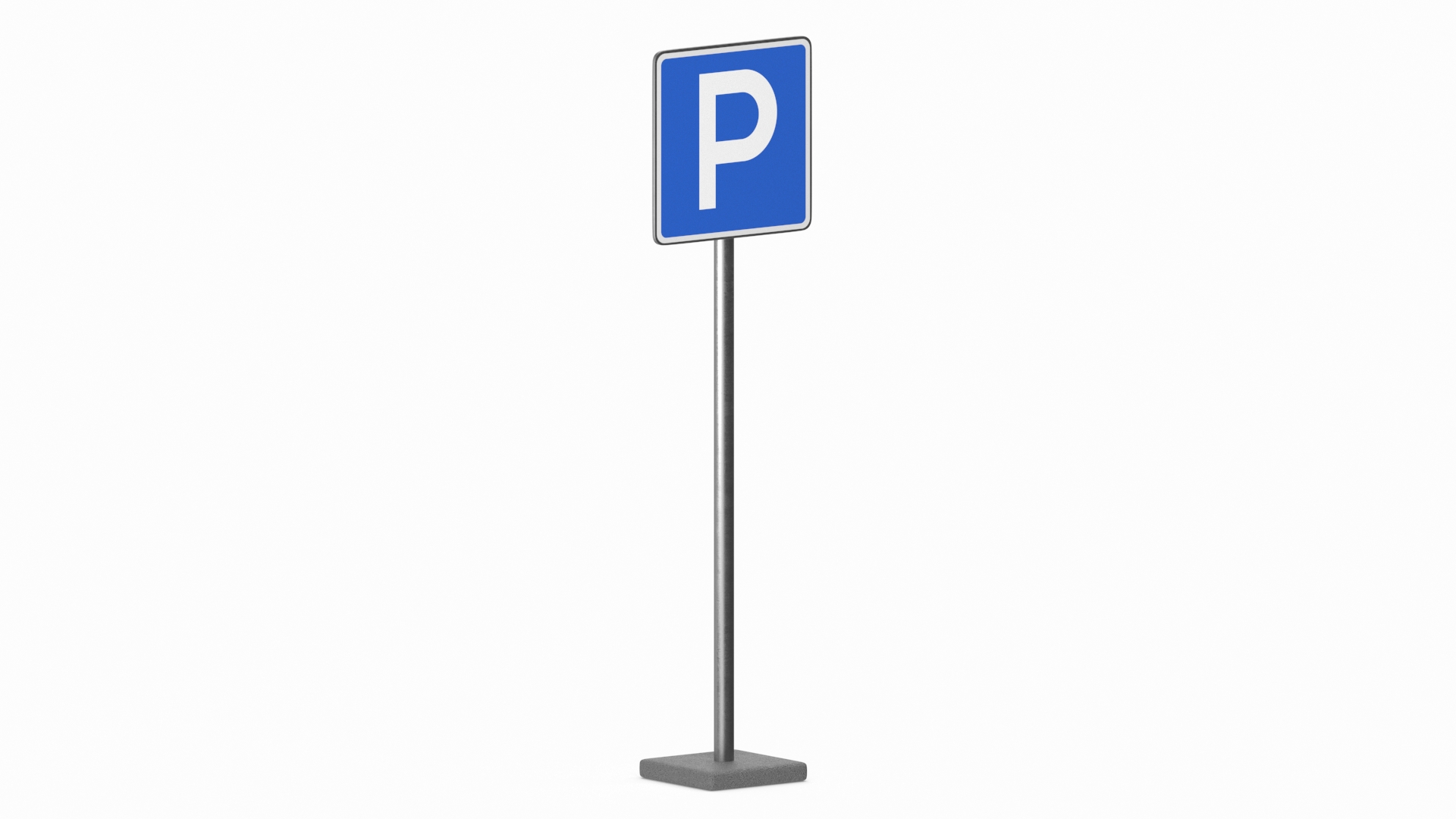 Road Sign Parking 3D