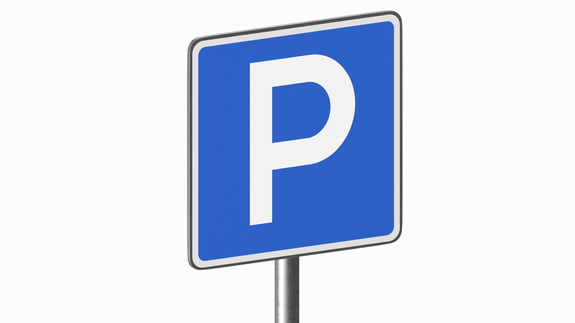 Road Sign Parking 3D