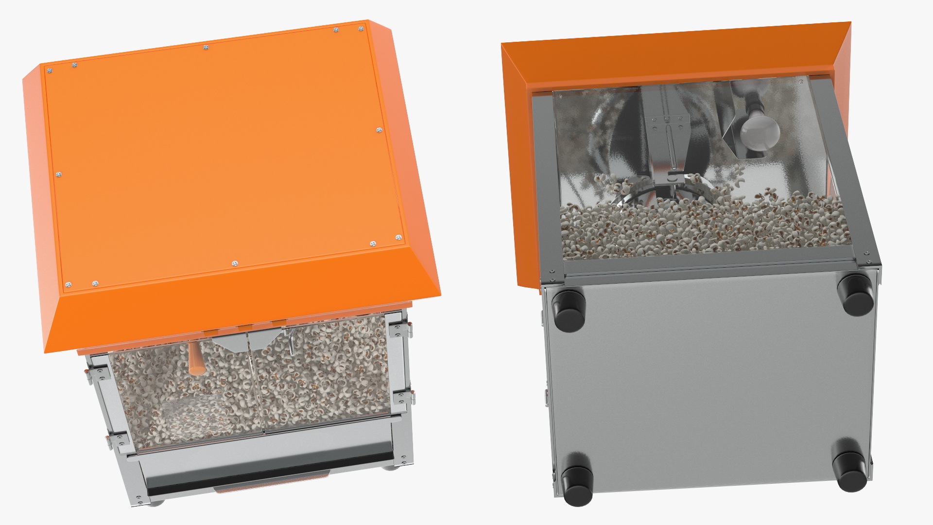 3D Antique Style Popcorn Popper Machine