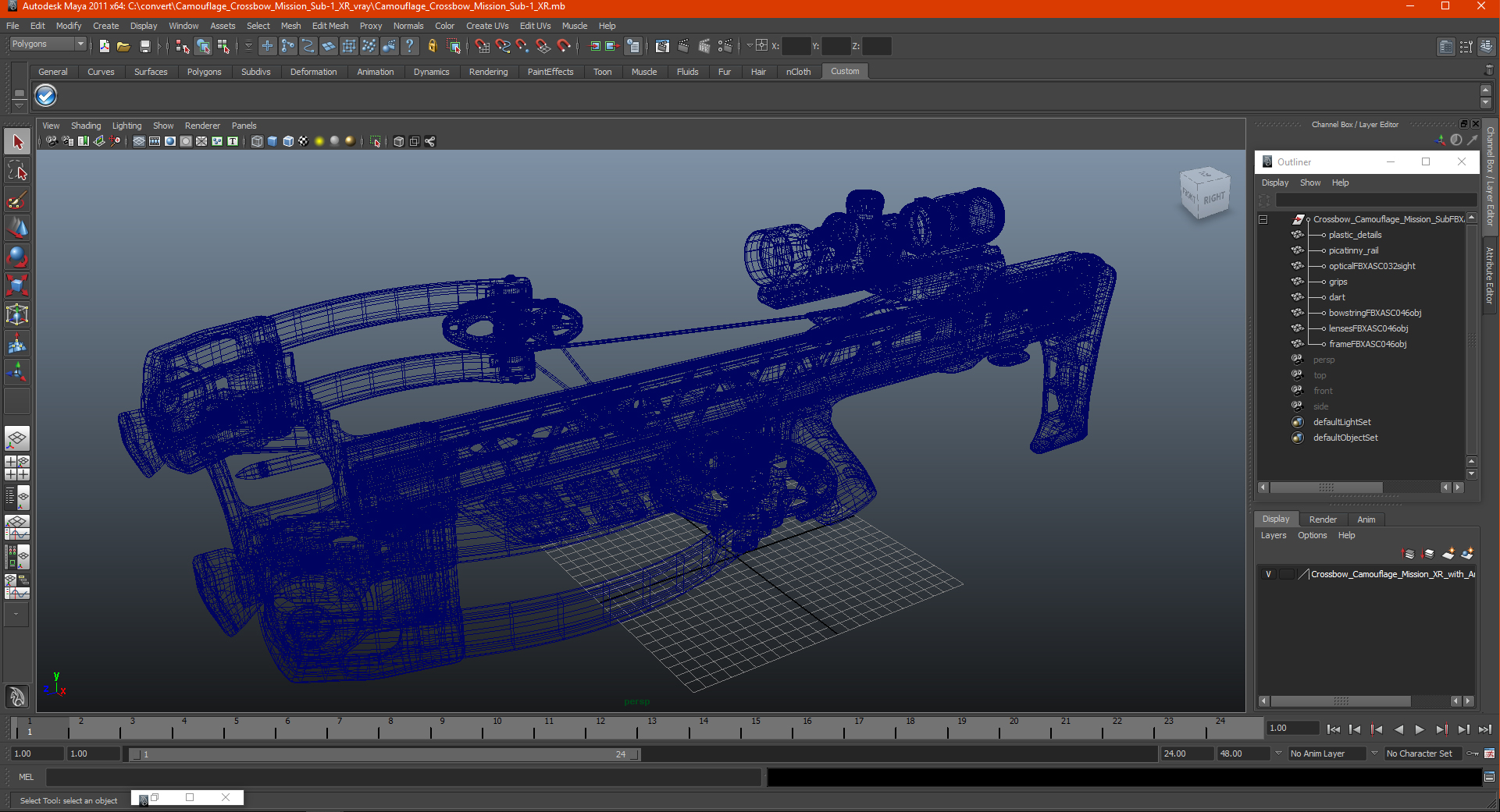 3D Camouflage Crossbow Mission Sub-1 XR