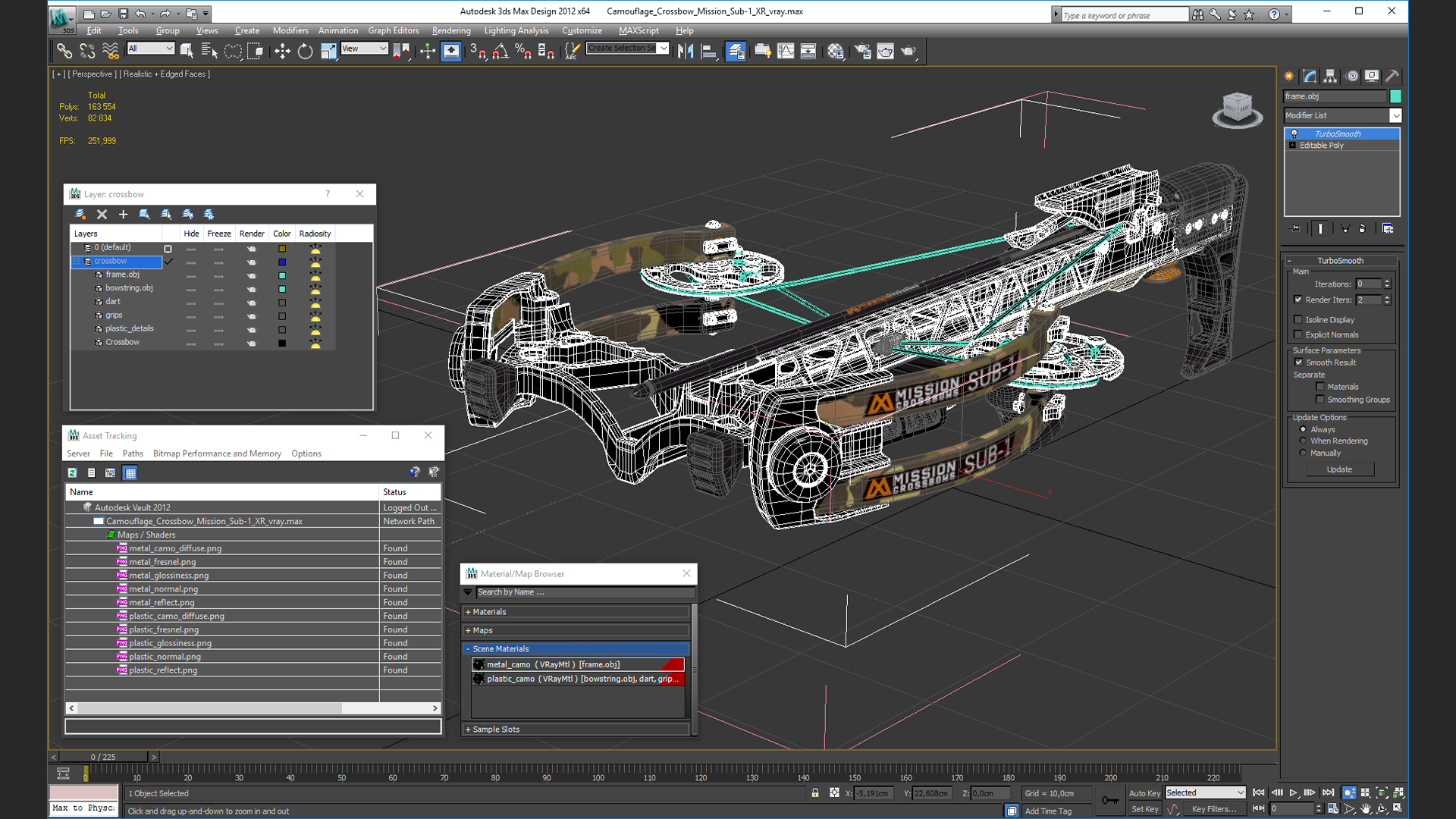 3D Camouflage Crossbow Mission Sub-1 XR