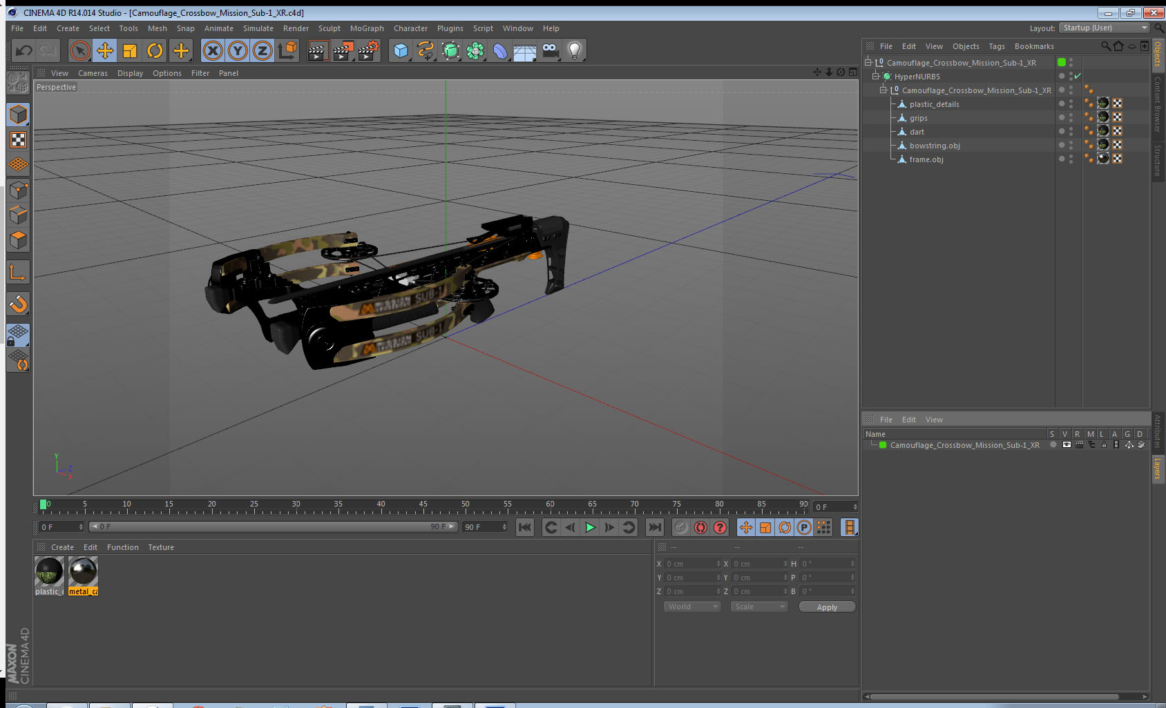 3D Camouflage Crossbow Mission Sub-1 XR
