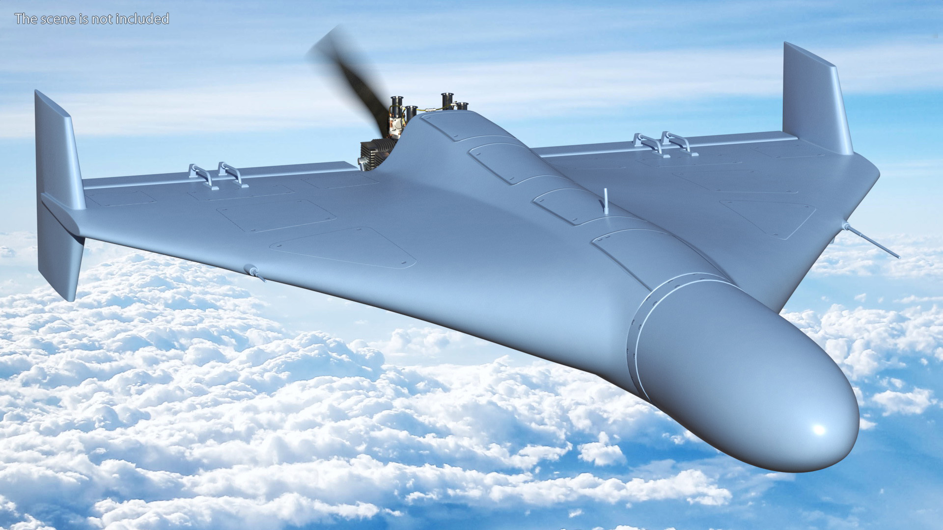 3D model Loitering Munition Rigged
