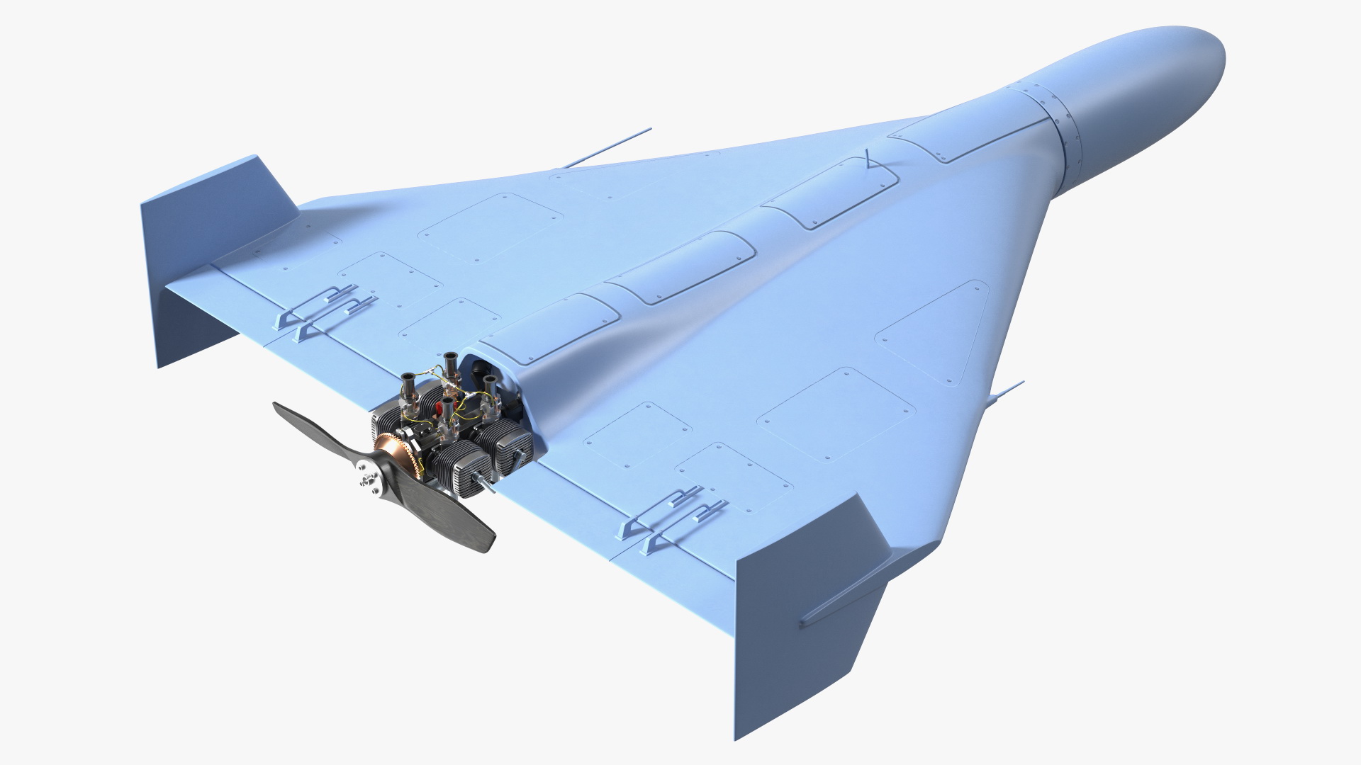 3D model Loitering Munition Rigged