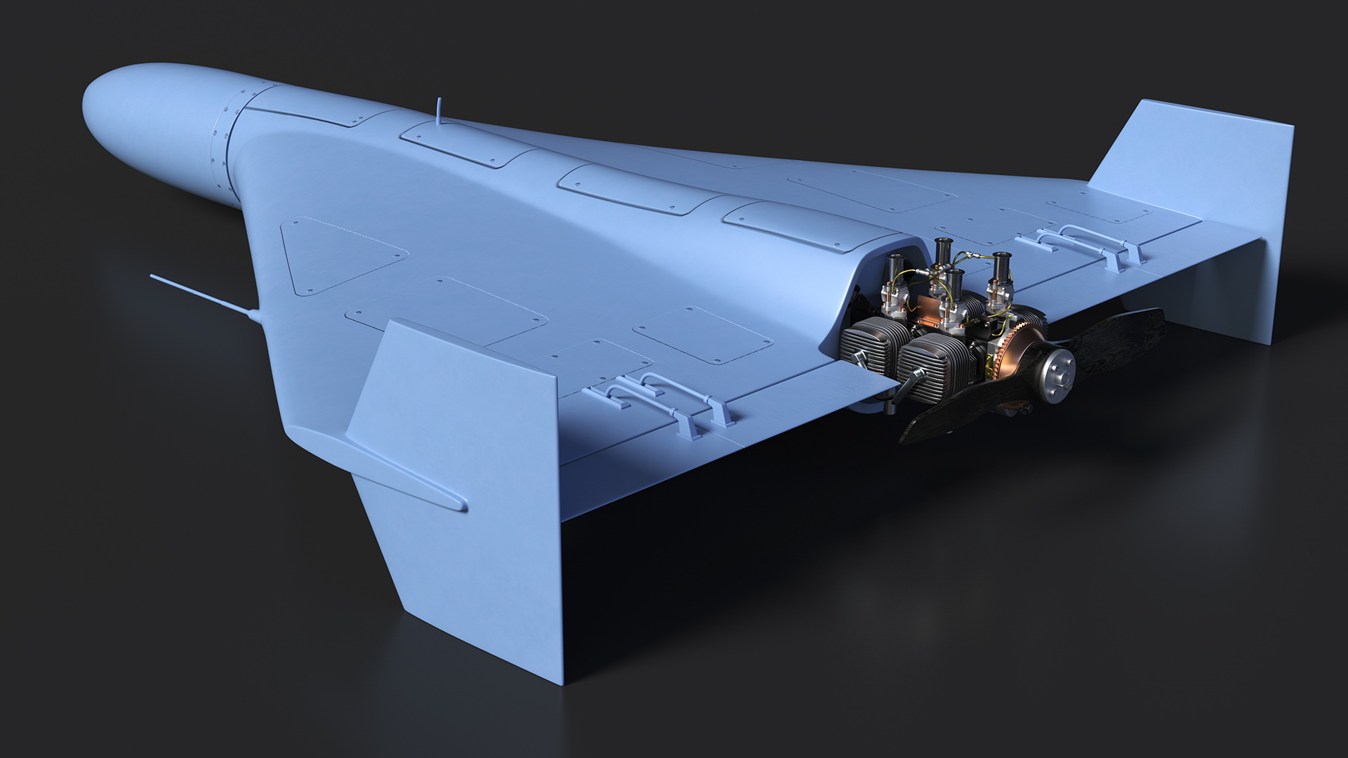 3D model Loitering Munition Rigged
