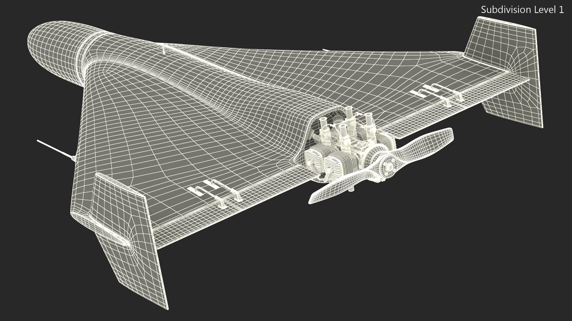 3D model Loitering Munition Rigged