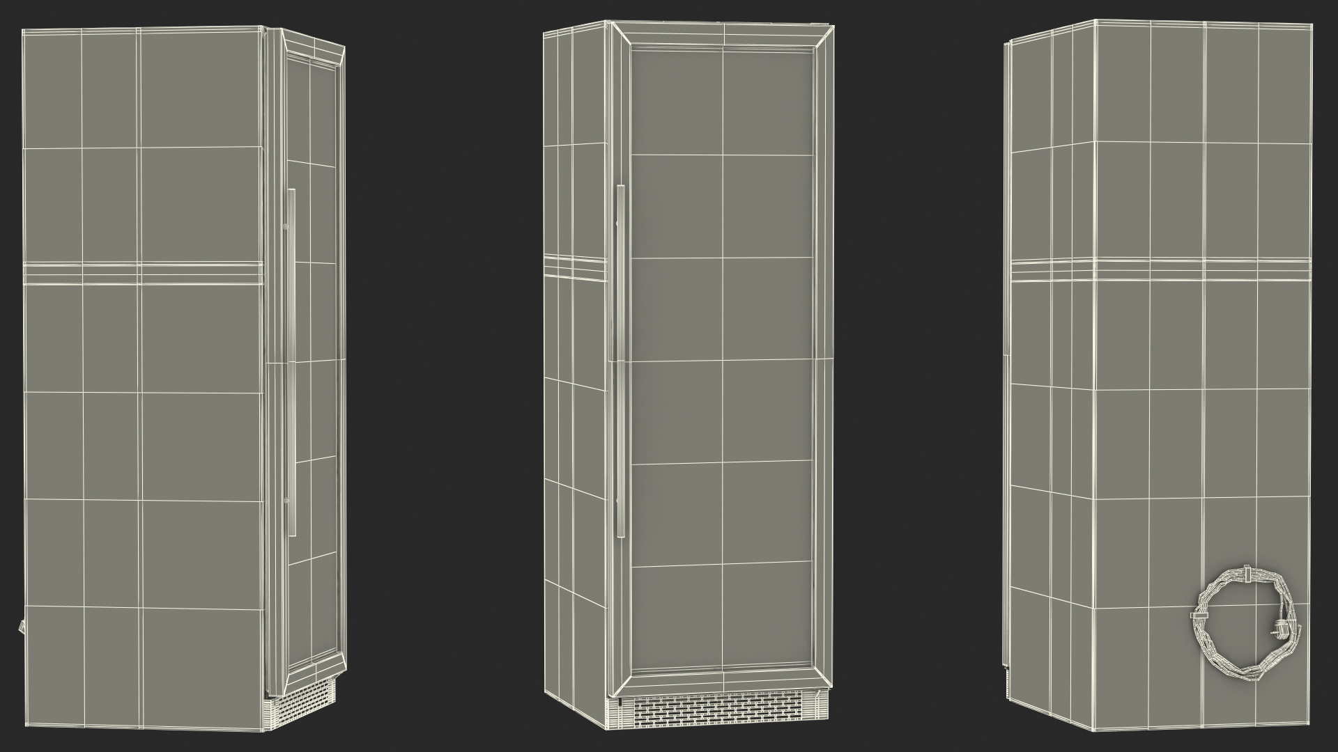 Wine Cooler Set Full Compact and Dual Zone 3D