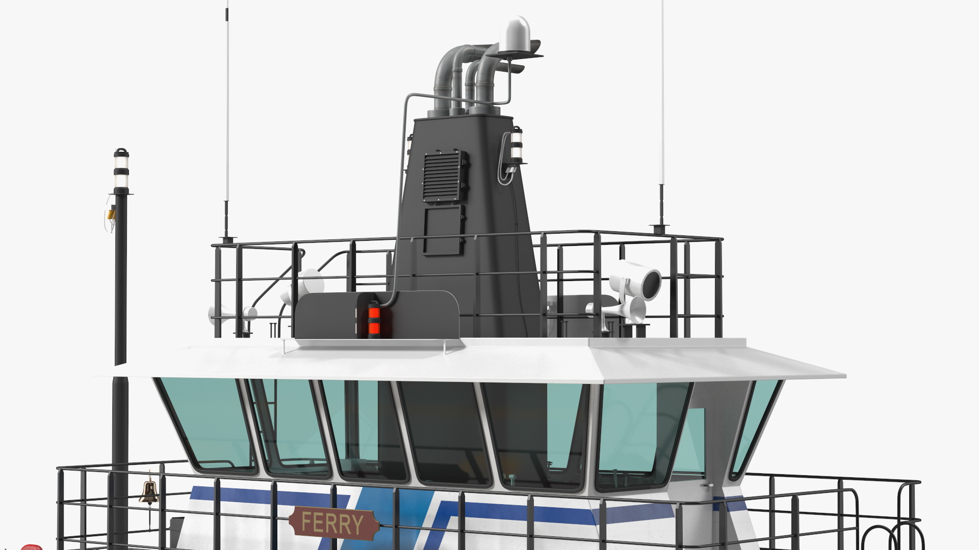 Fisher Island Ferry Ship 3D model