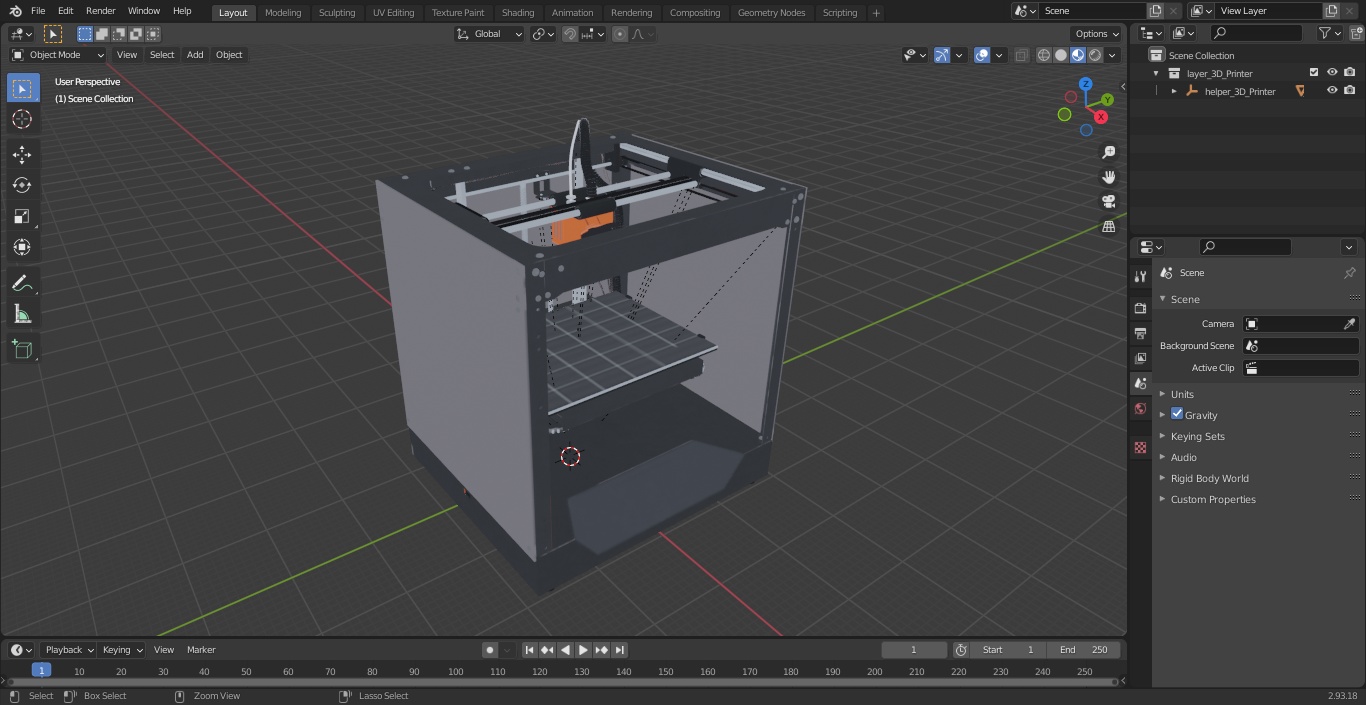 3D model 3d Printer