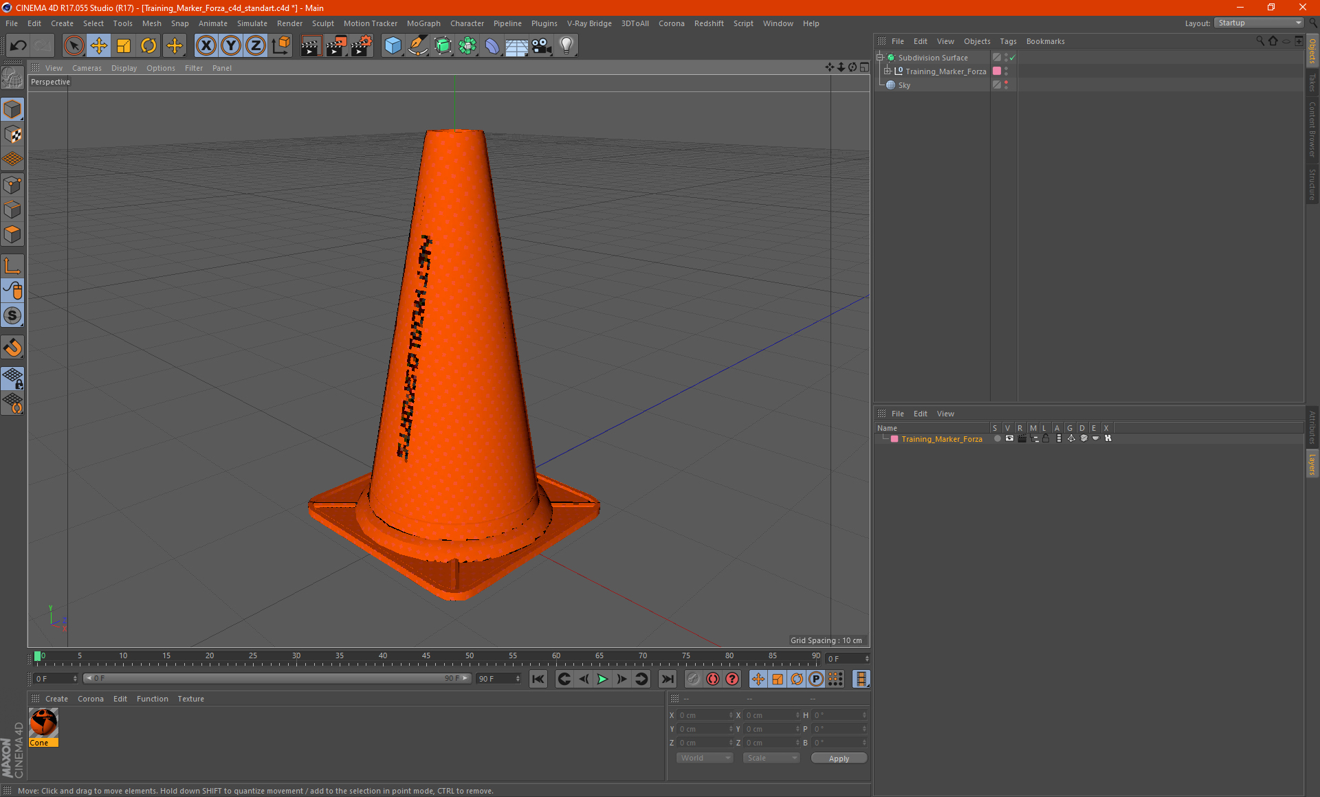 3D Training Marker Forza