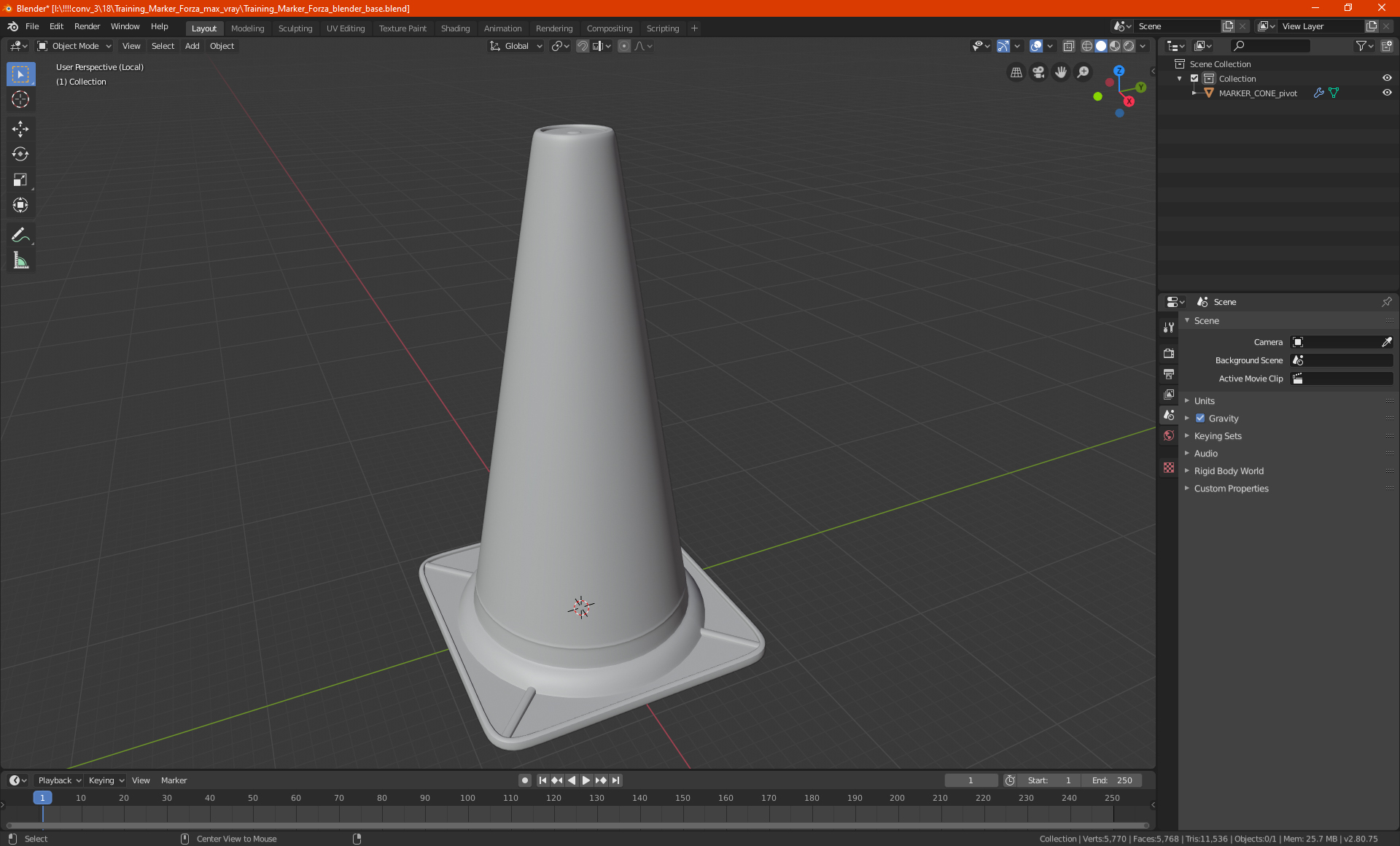 3D Training Marker Forza
