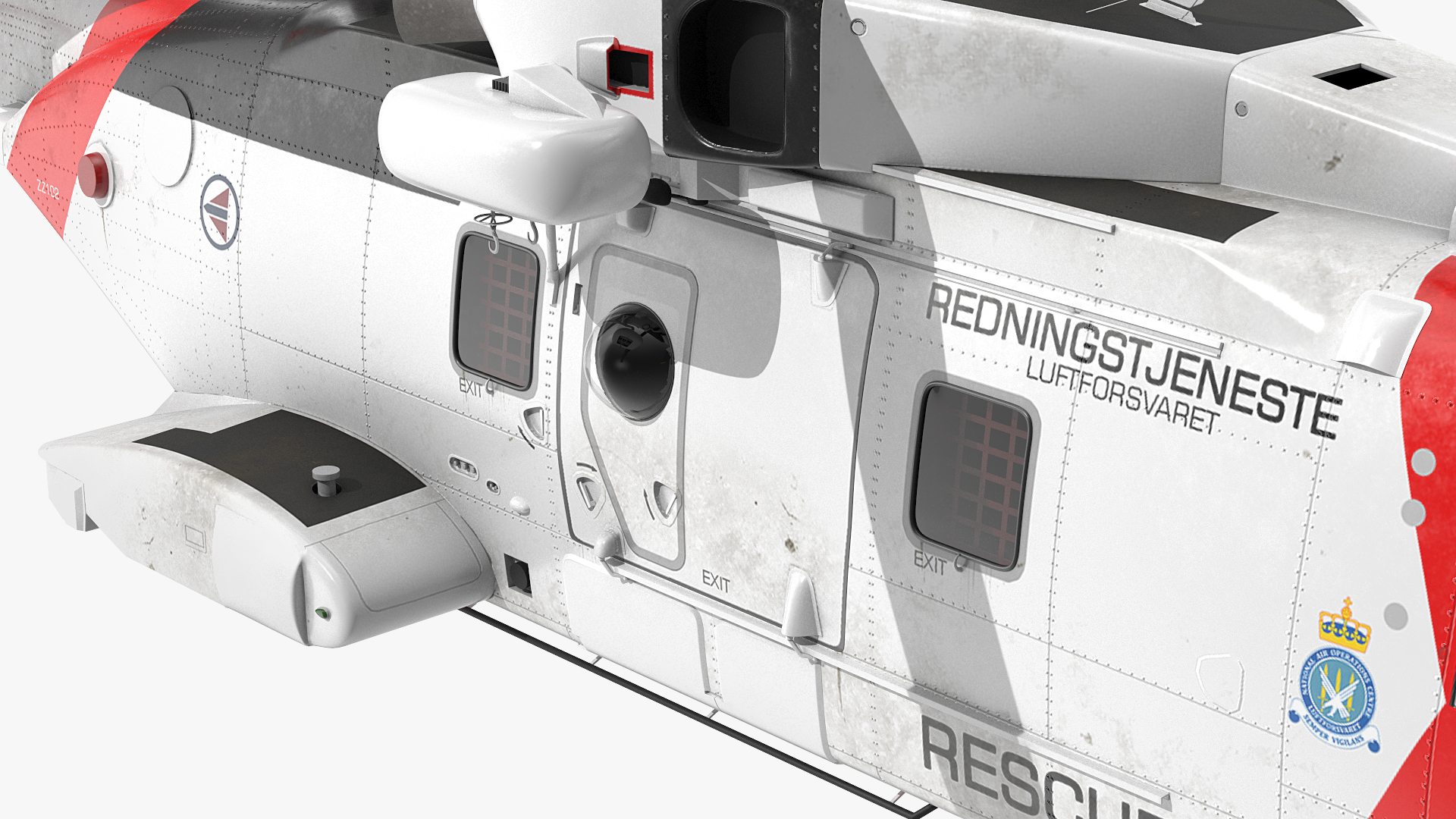 AgustaWestland AW101 Model 612 Norwegian Air Force Rigged 3D