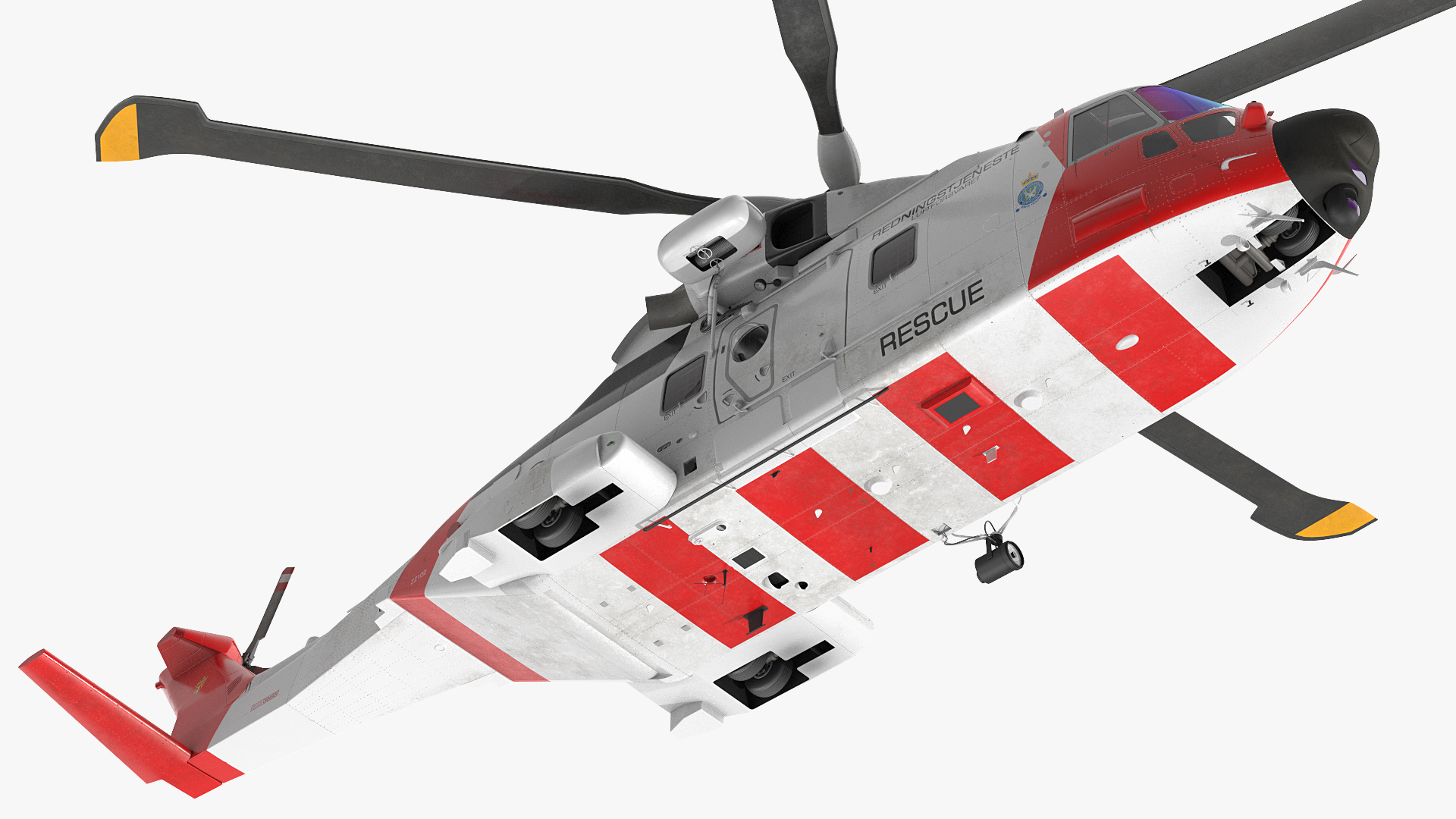 AgustaWestland AW101 Model 612 Norwegian Air Force Rigged 3D