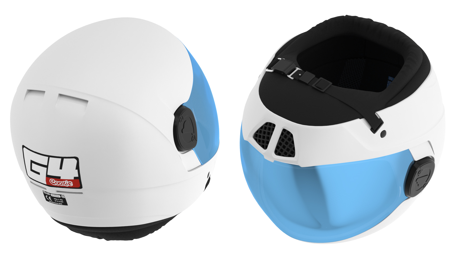 Cookie G4 Skydiving Helmet White 3D