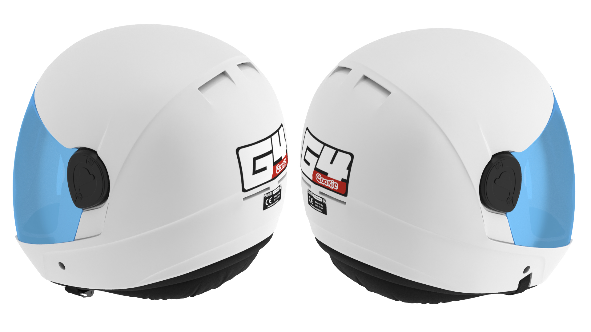 Cookie G4 Skydiving Helmet White 3D