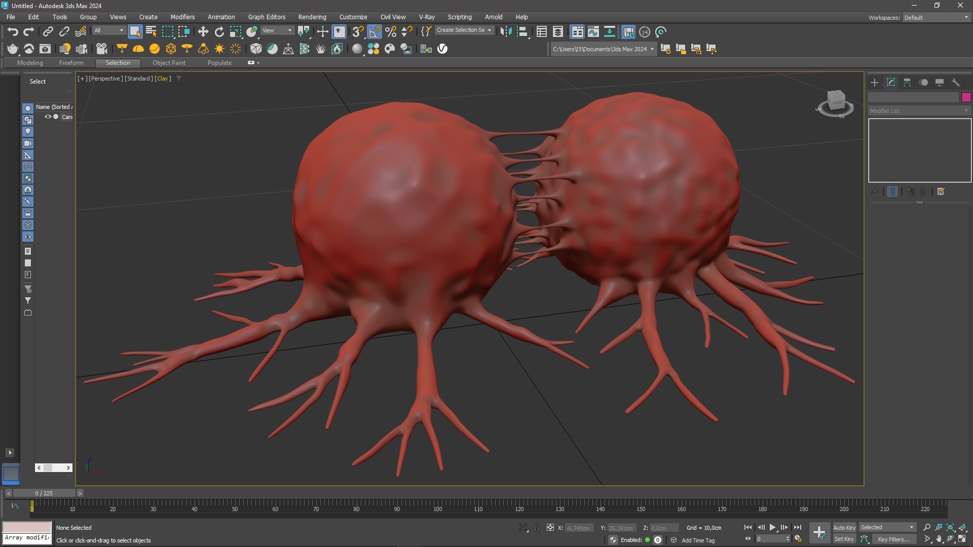 3D Cancer Cell Dividing for 3D Print model